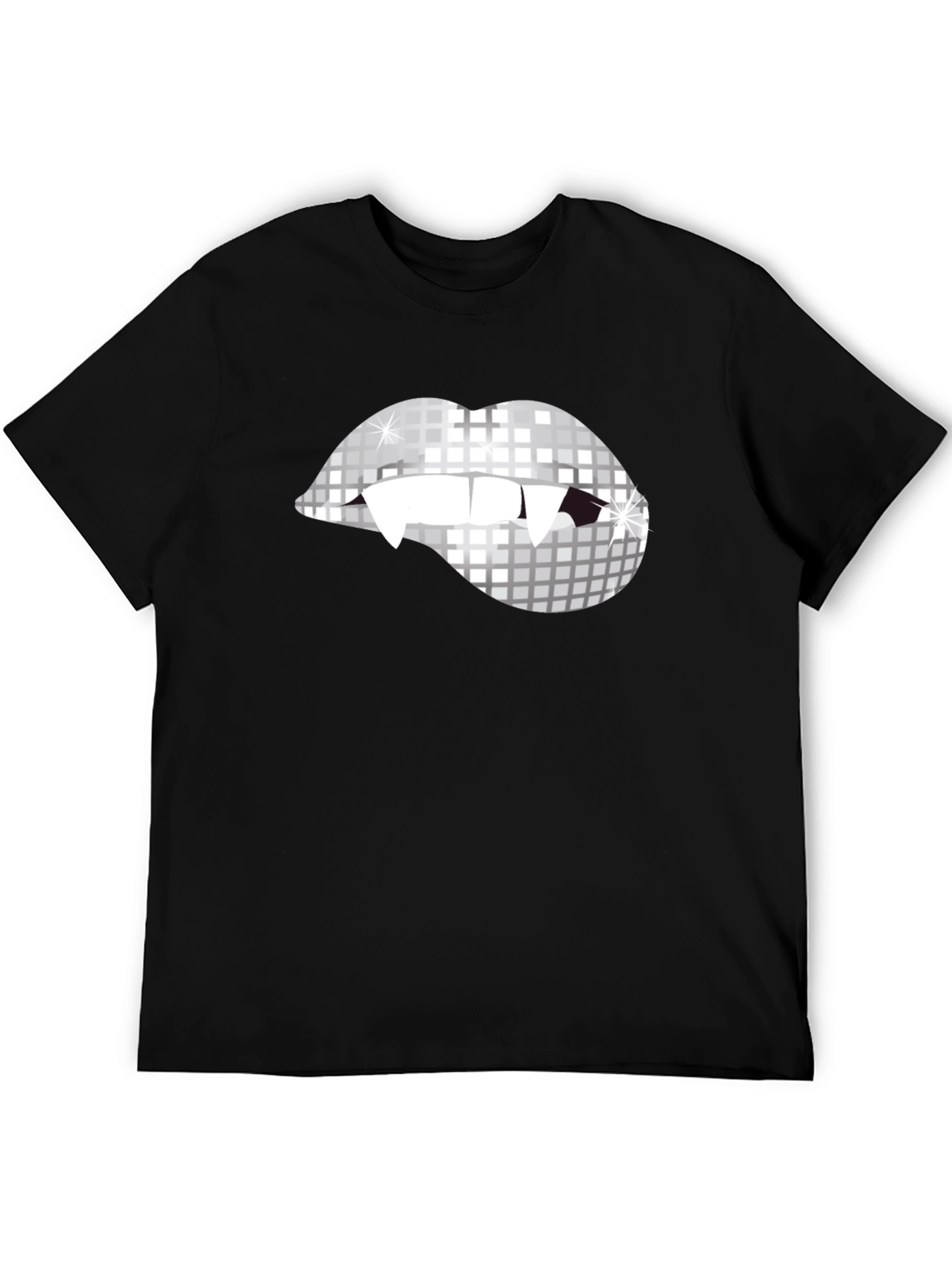 Vampire Disco Lips Graphic Tee - Halloween Party Ready!