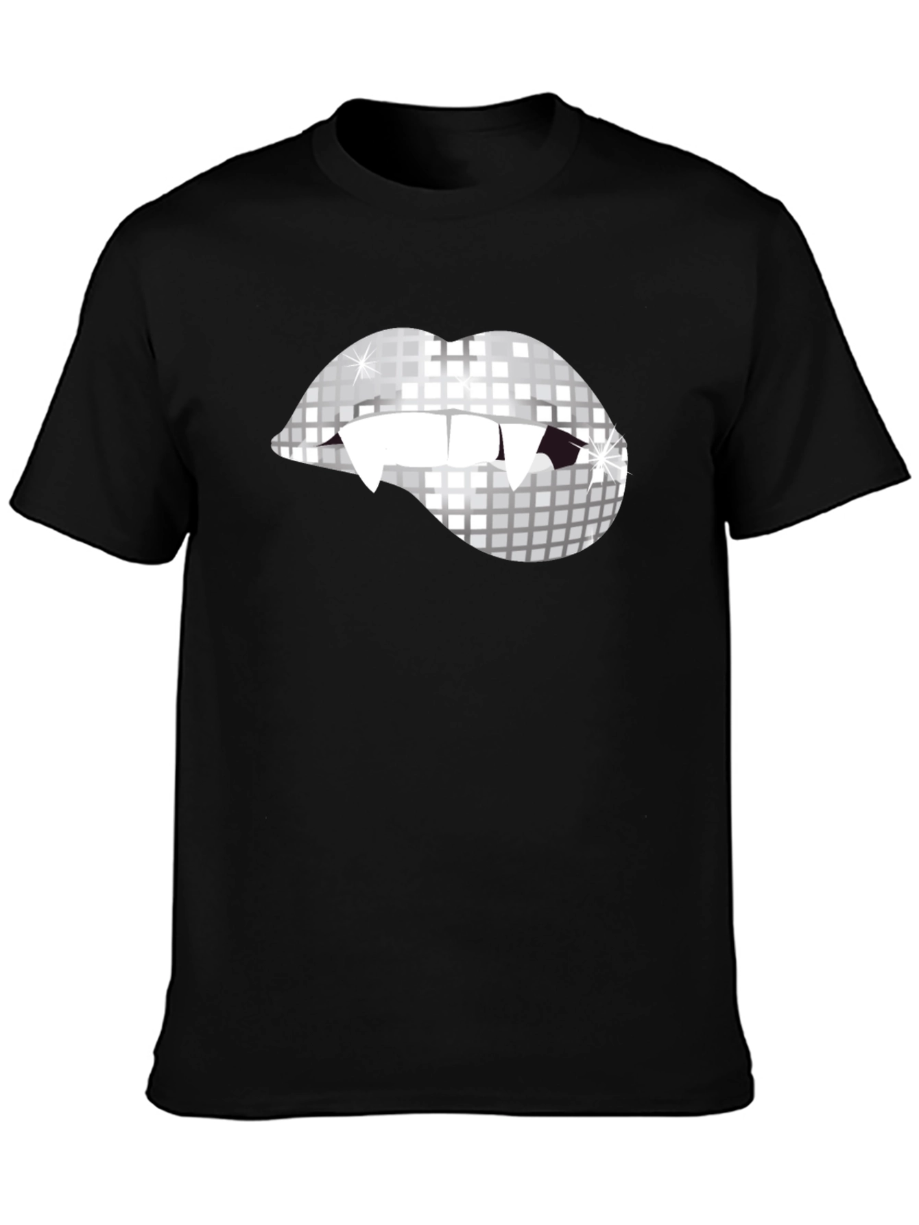 Vampire Disco Lips Graphic Tee - Halloween Party Ready!