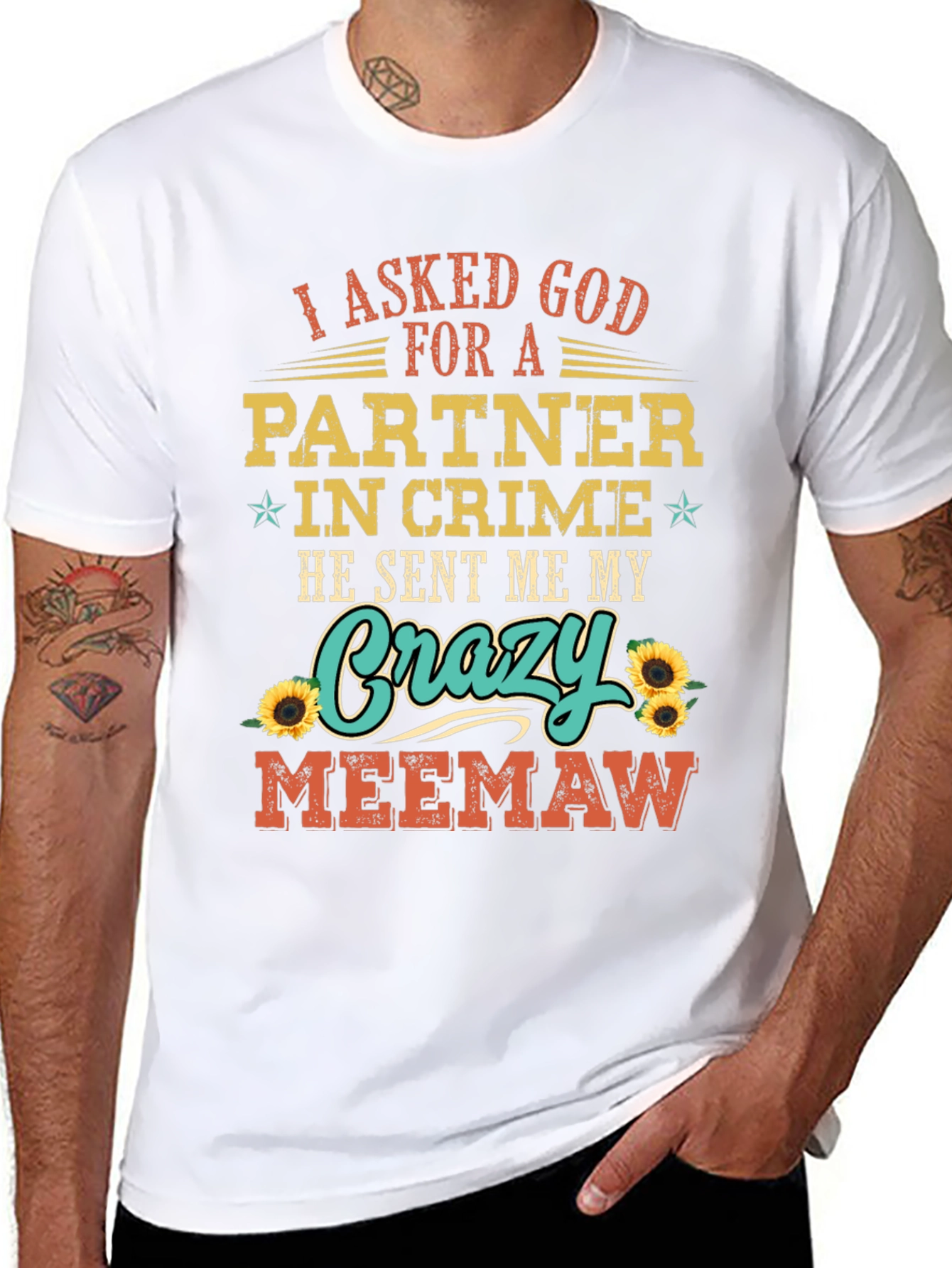 Crazy Meemaw Partner in Crime T-Shirt