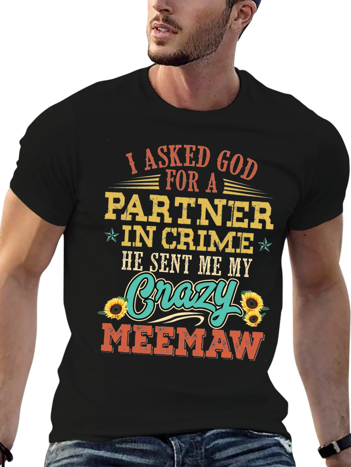 Crazy Meemaw Partner in Crime T-Shirt