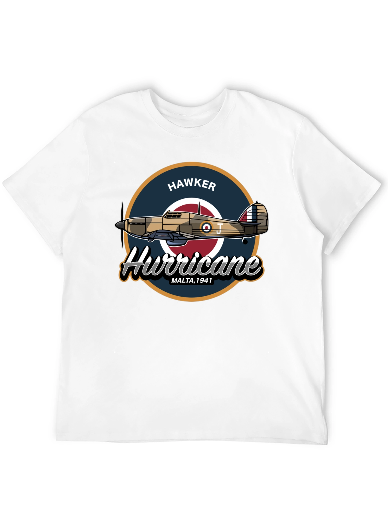 Hawker Hurricane Malta 1941 Black T-Shirt