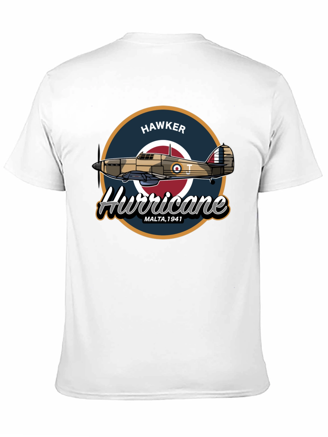 Hawker Hurricane Malta 1941 Black T-Shirt
