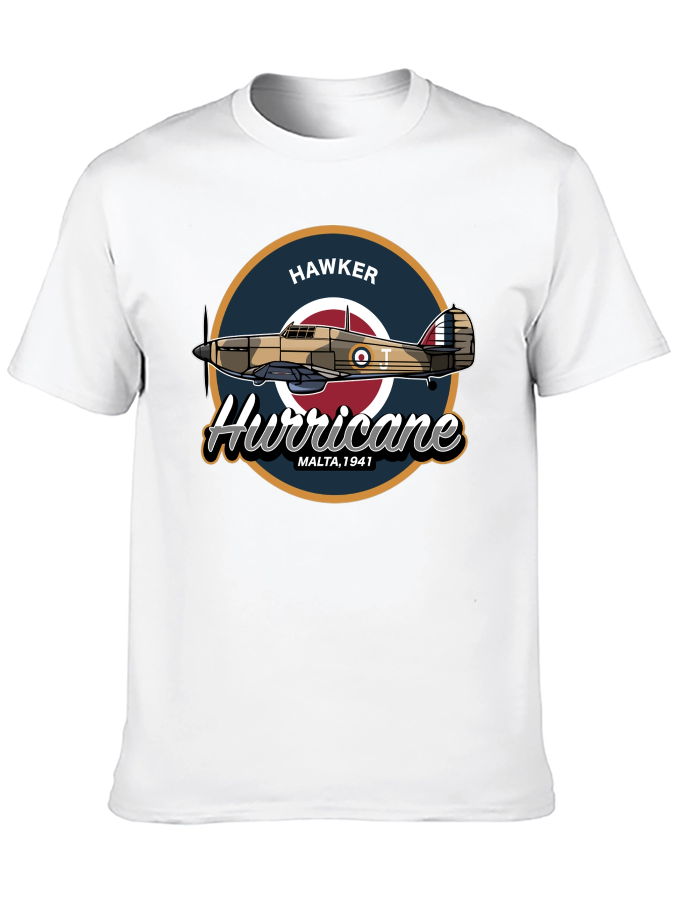 Hawker Hurricane Malta 1941 Black T-Shirt