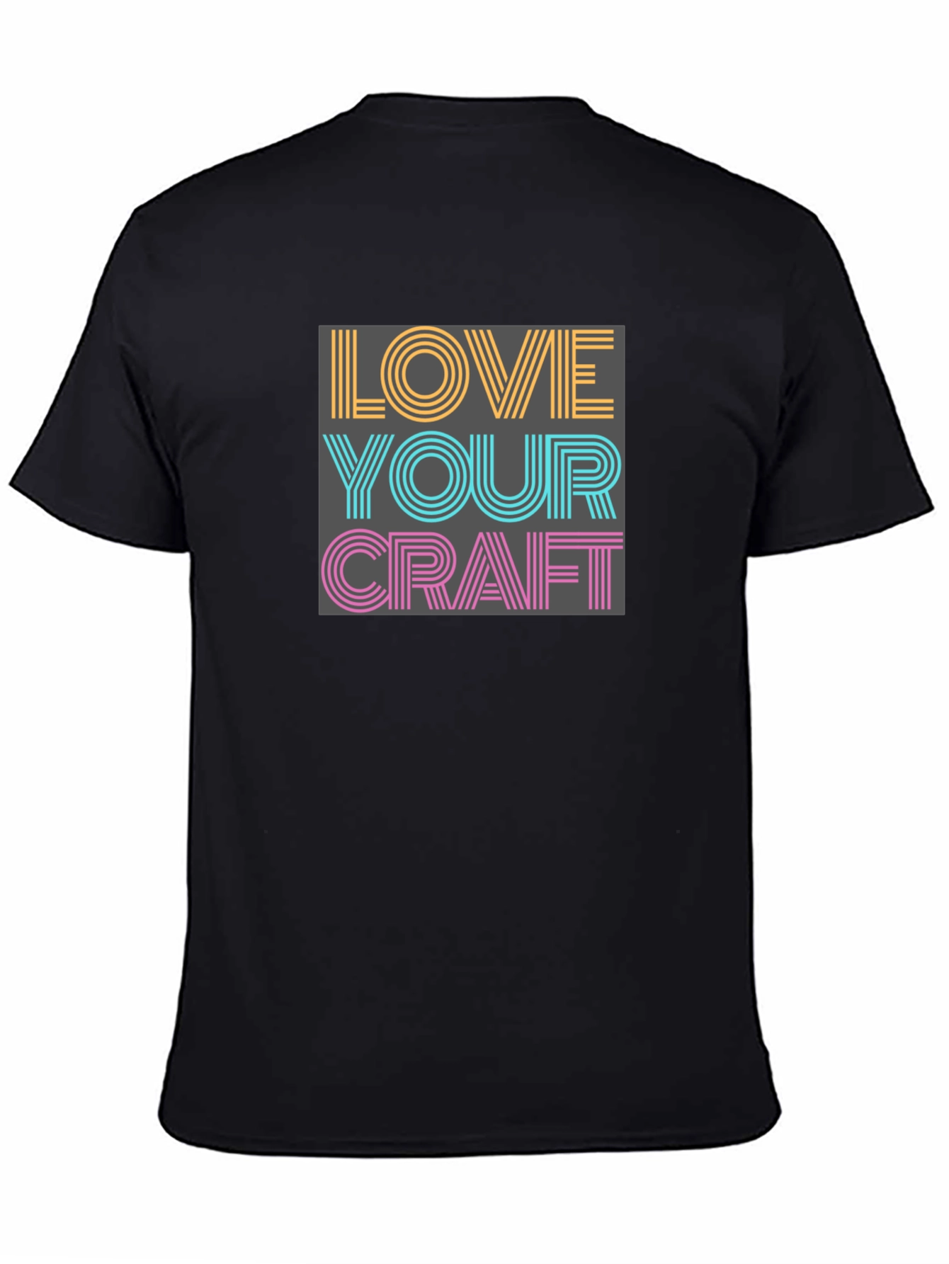 Love Your Craft Graphic Tee - Black Cotton Blend