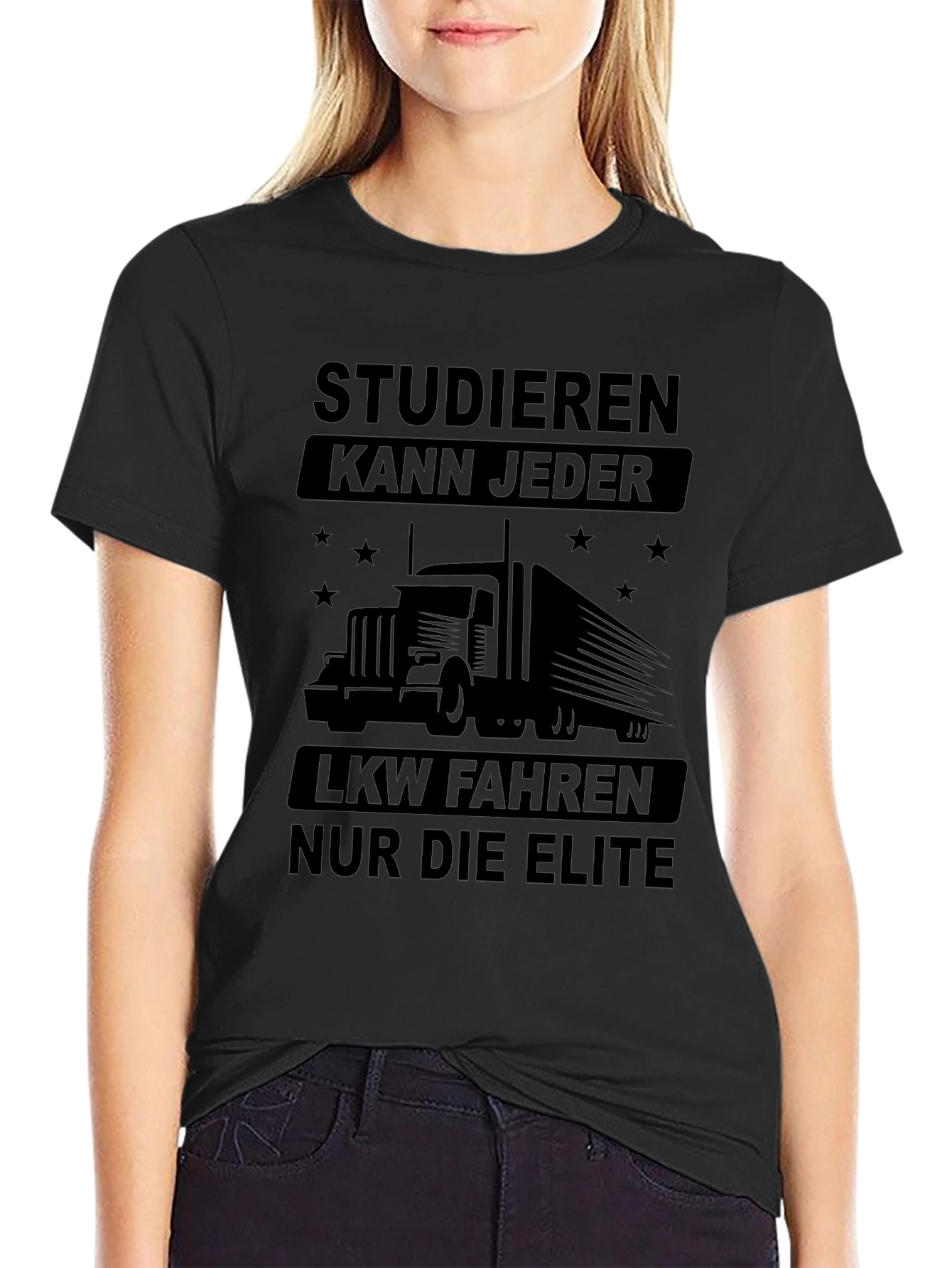 Studieren Kann Jeder Trucker T-Shirt