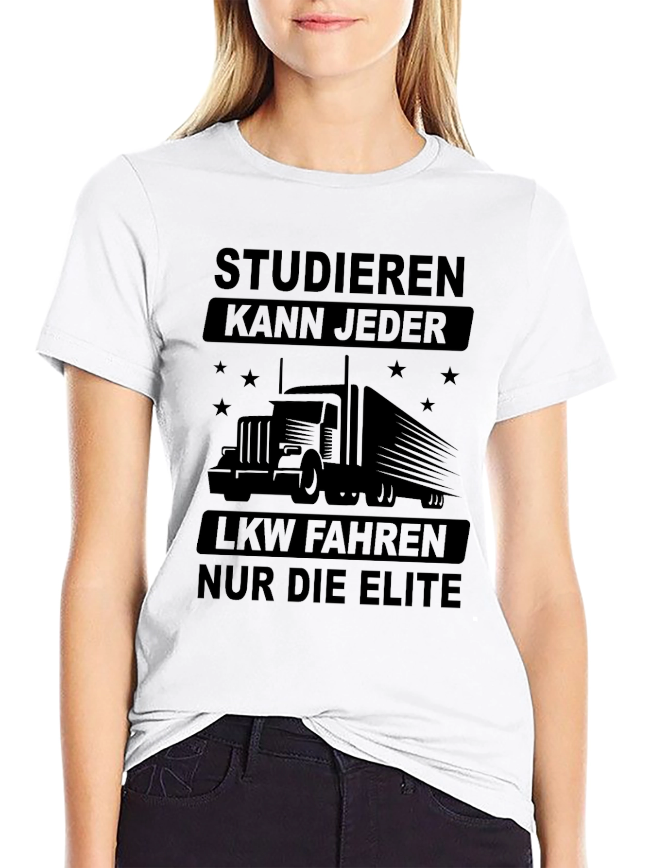 Studieren Kann Jeder Trucker T-Shirt