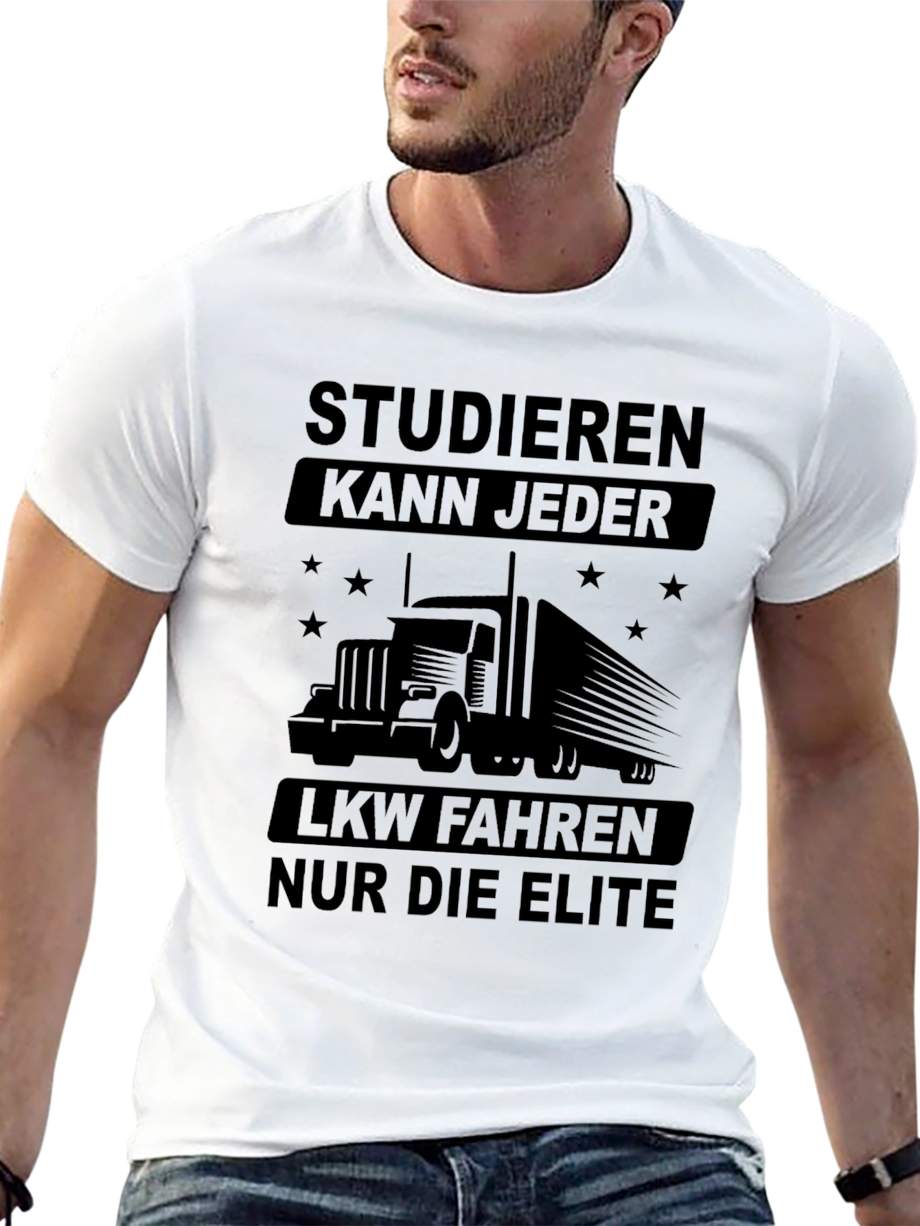 Studieren Kann Jeder Trucker T-Shirt