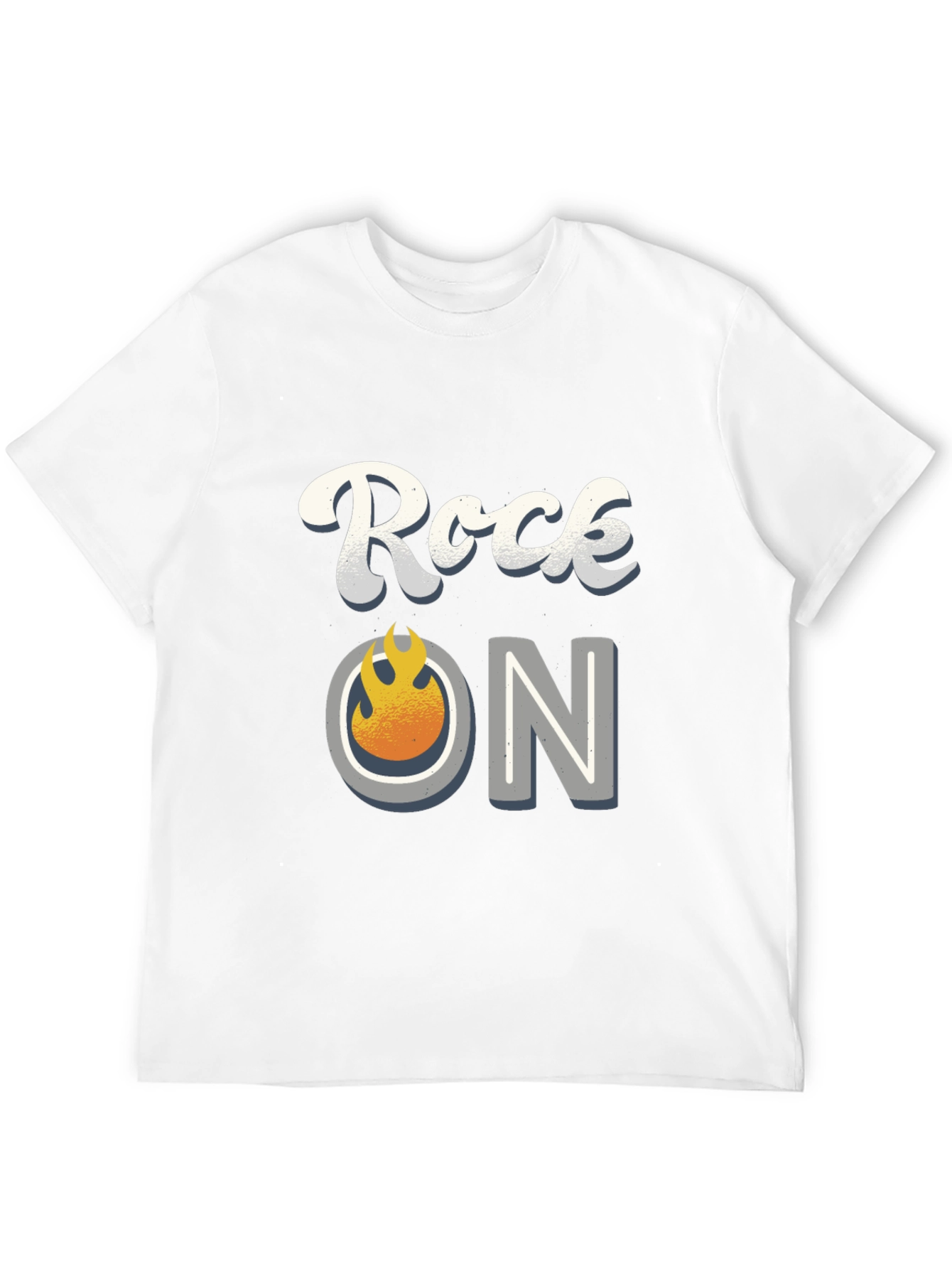 Rock On Graphic Tee - Black Cotton Blend