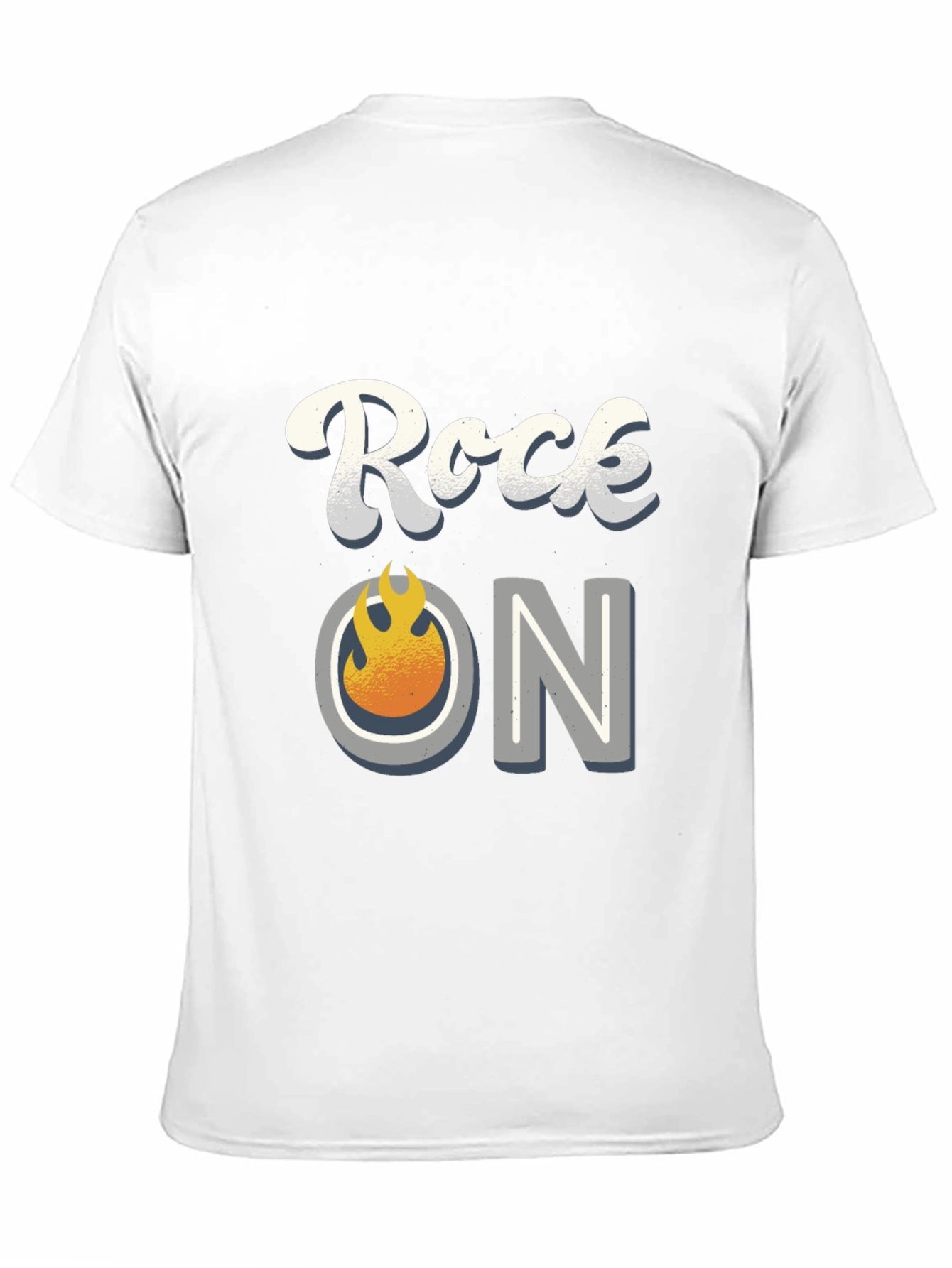 Rock On Graphic Tee - Black Cotton Blend