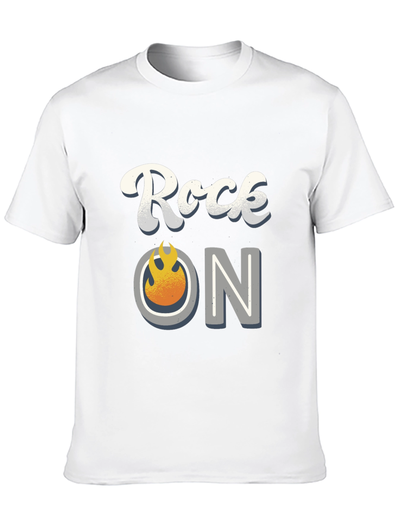 Rock On Graphic Tee - Black Cotton Blend