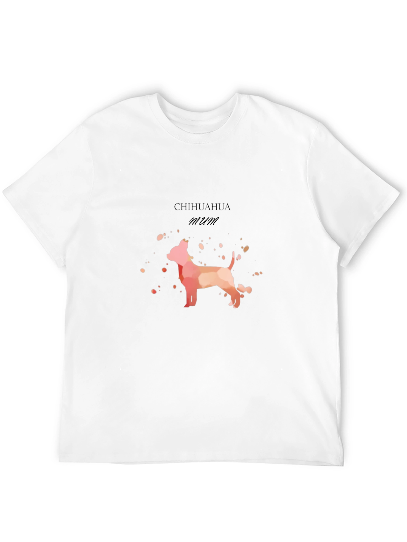 Chihuahua Mum Graphic T-Shirt - Black