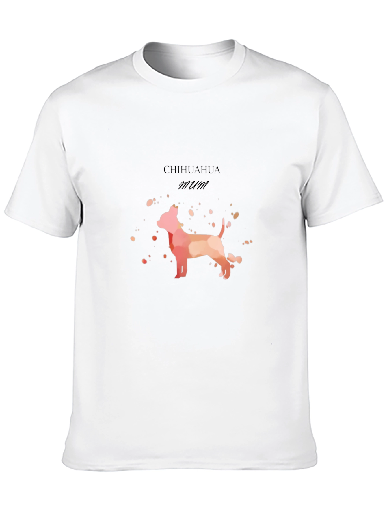 Chihuahua Mum Graphic T-Shirt - Black
