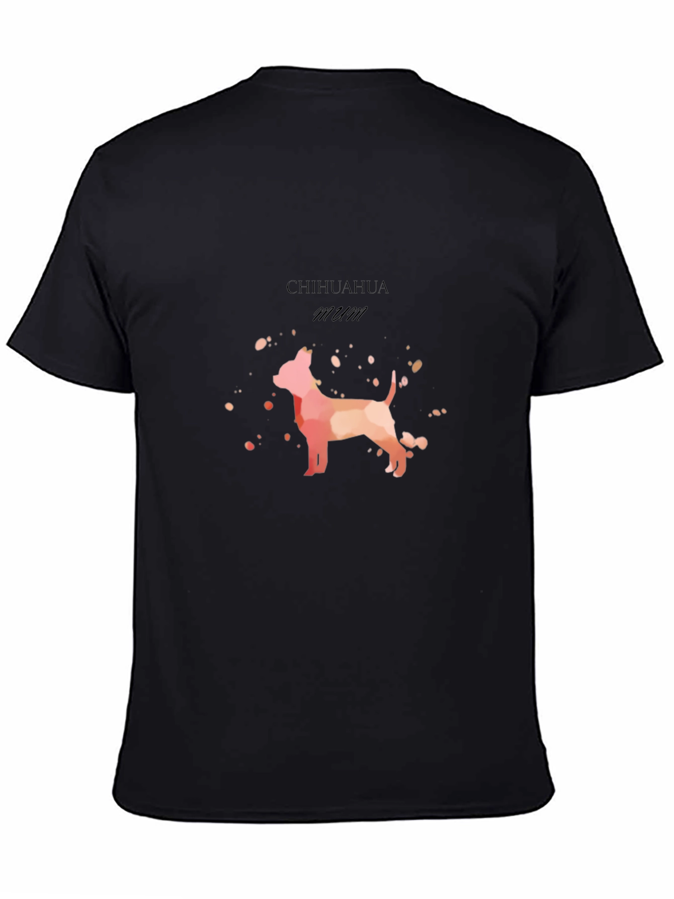 Chihuahua Mum Graphic T-Shirt - Black