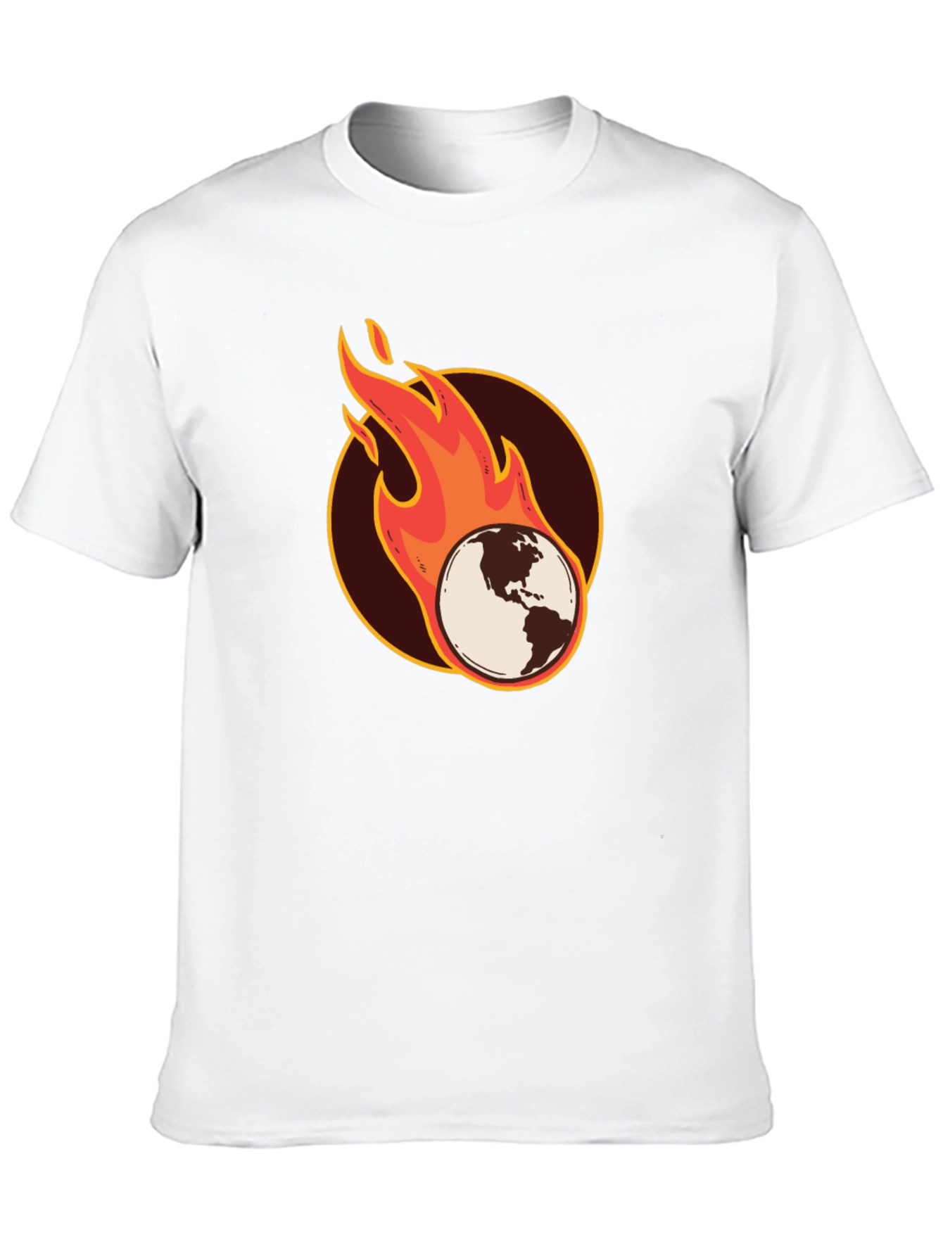 Earth on Fire Graphic T-Shirt - Black