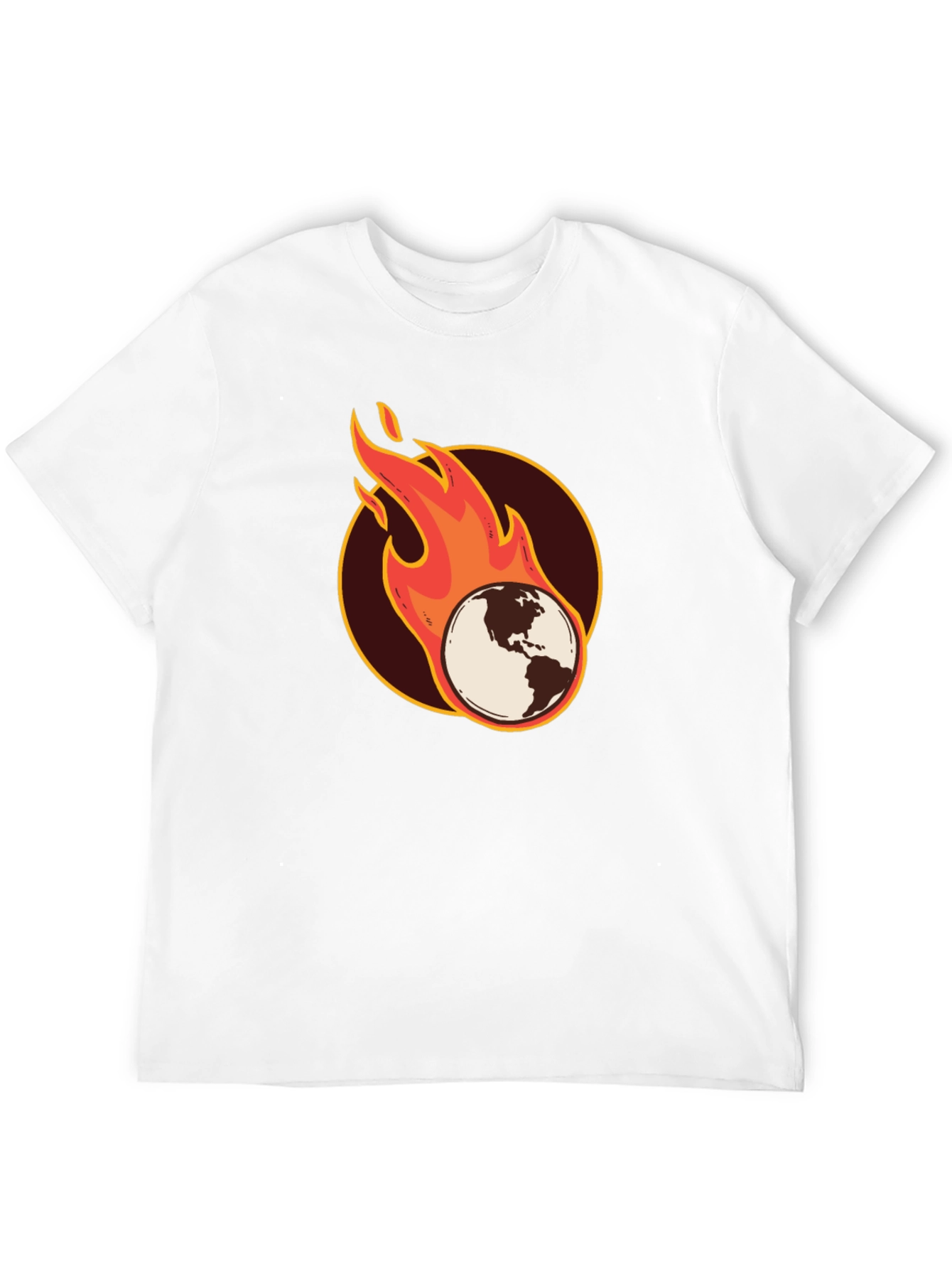 Earth on Fire Graphic T-Shirt - Black