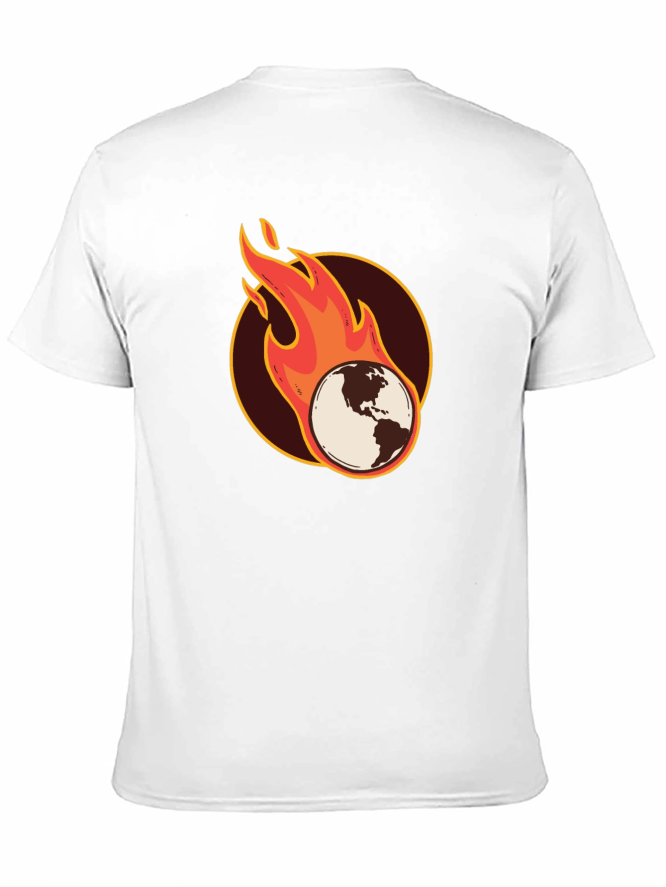 Earth on Fire Graphic T-Shirt - Black