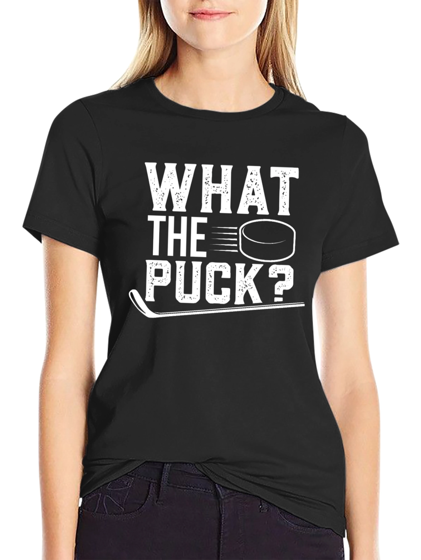 What the Puck? Hockey Graphic Tee
