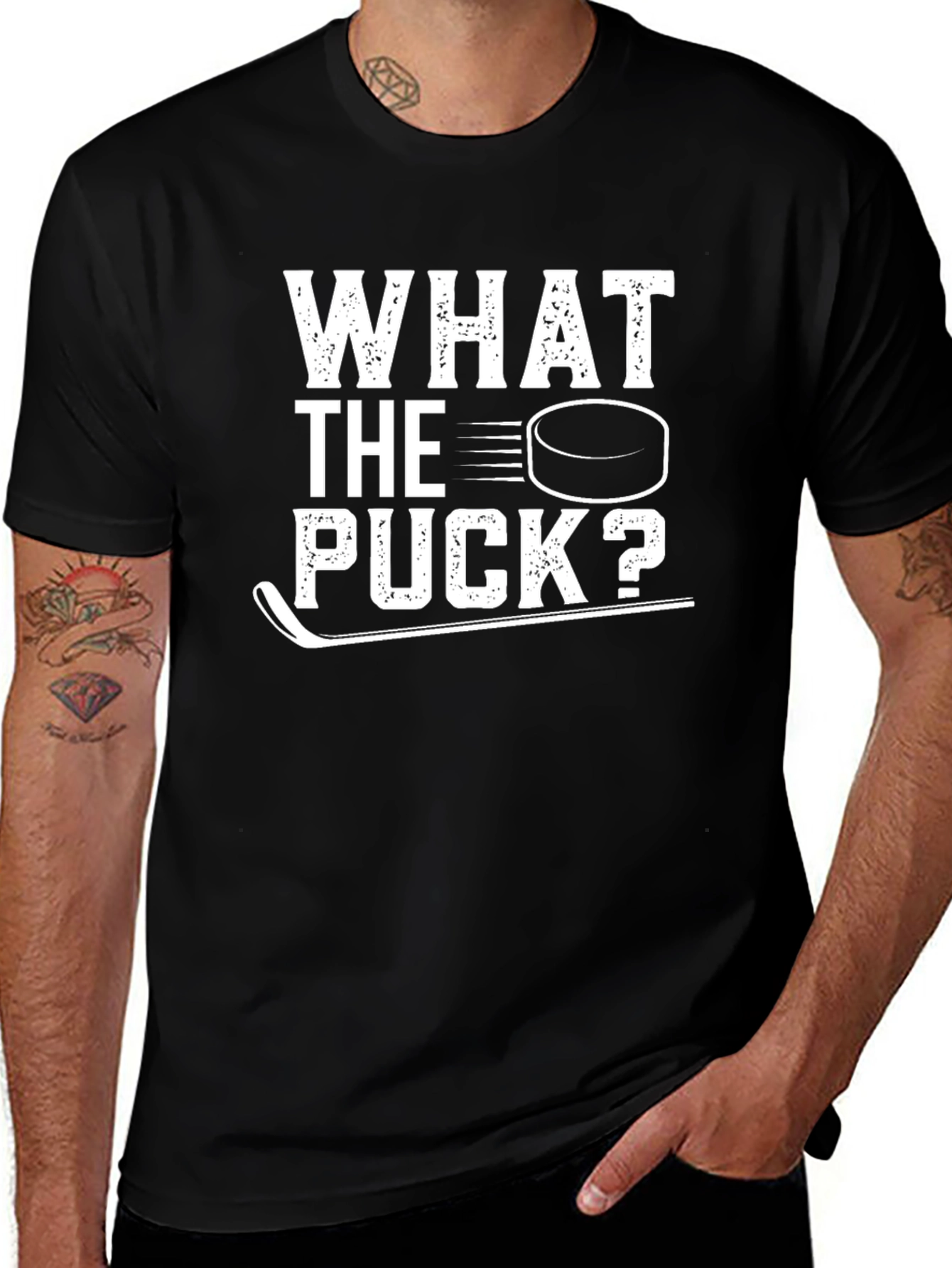 What the Puck? Hockey Graphic Tee