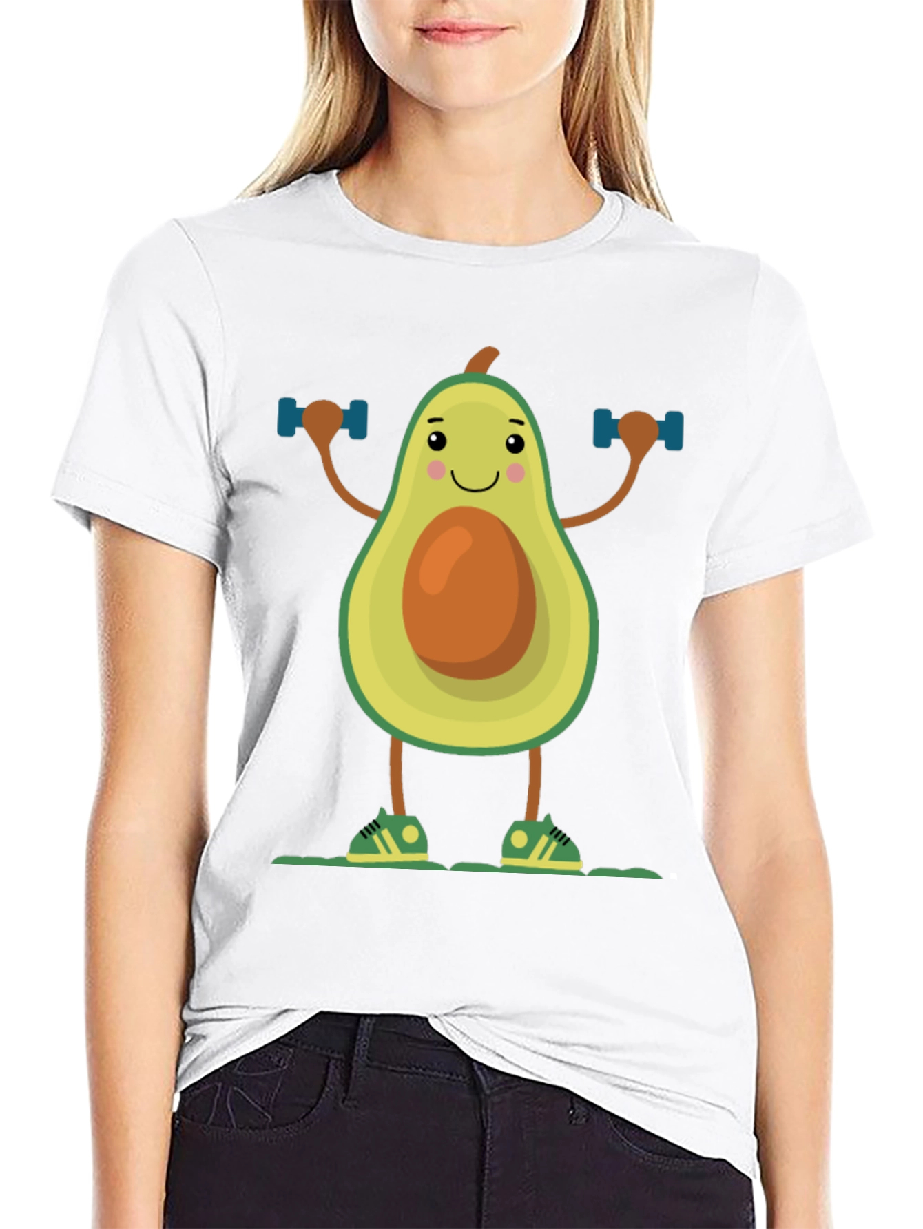 Funny Avocado Gym Workout T-Shirt