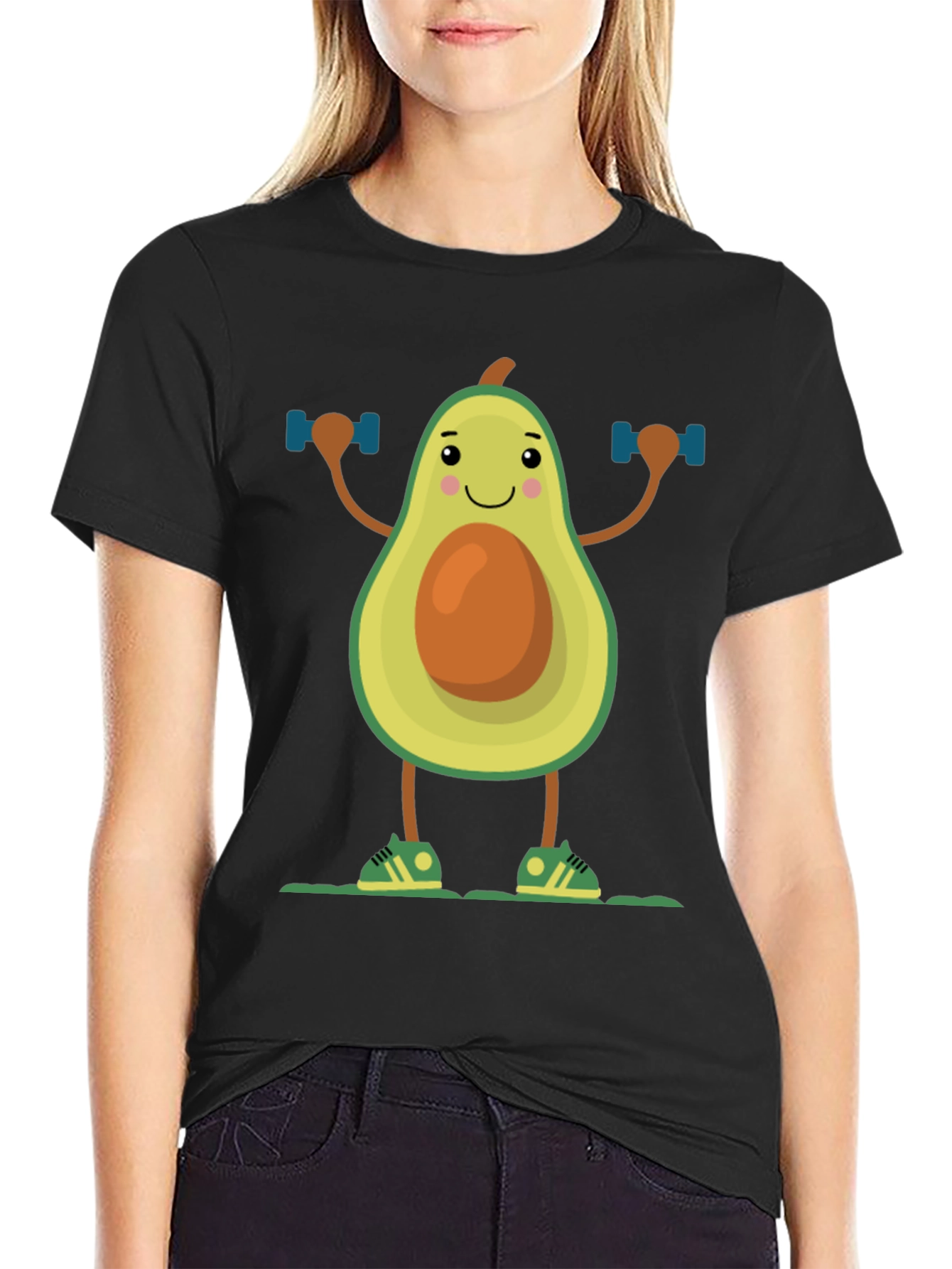 Funny Avocado Gym Workout T-Shirt