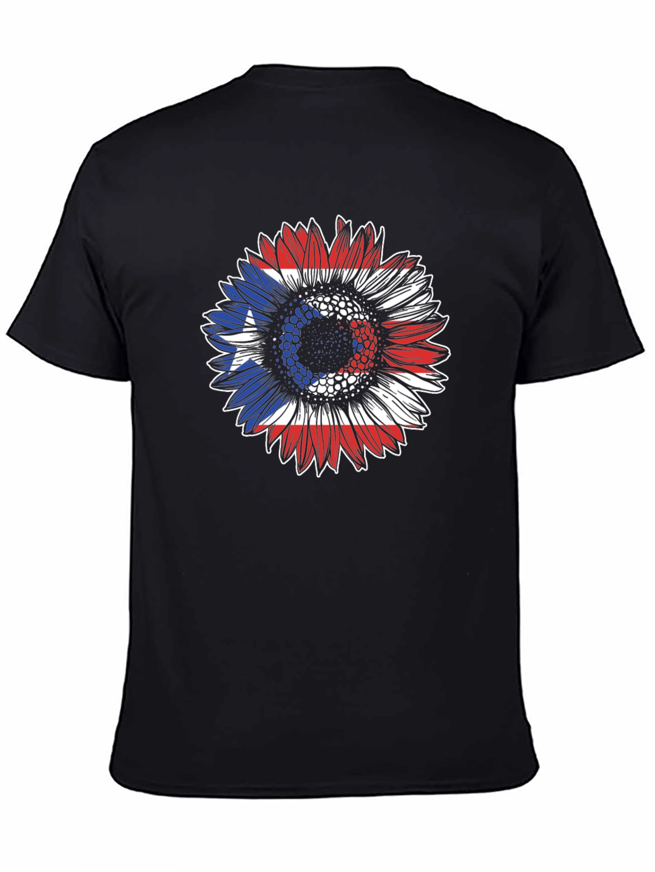 Puerto Rico Flag Sunflower Graphic Tee