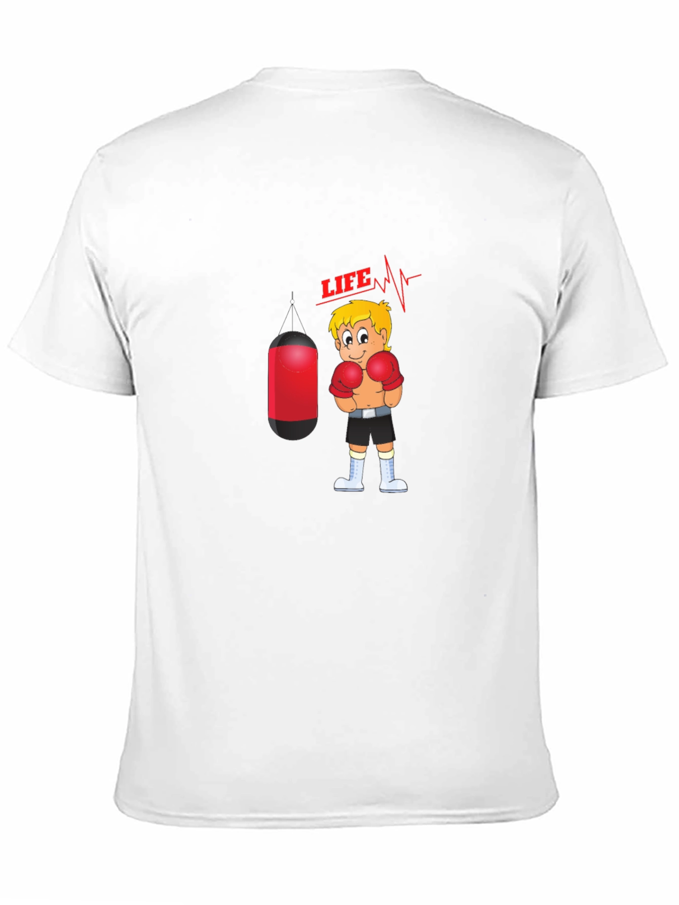 Life Boxer Graphic T-Shirt - Black