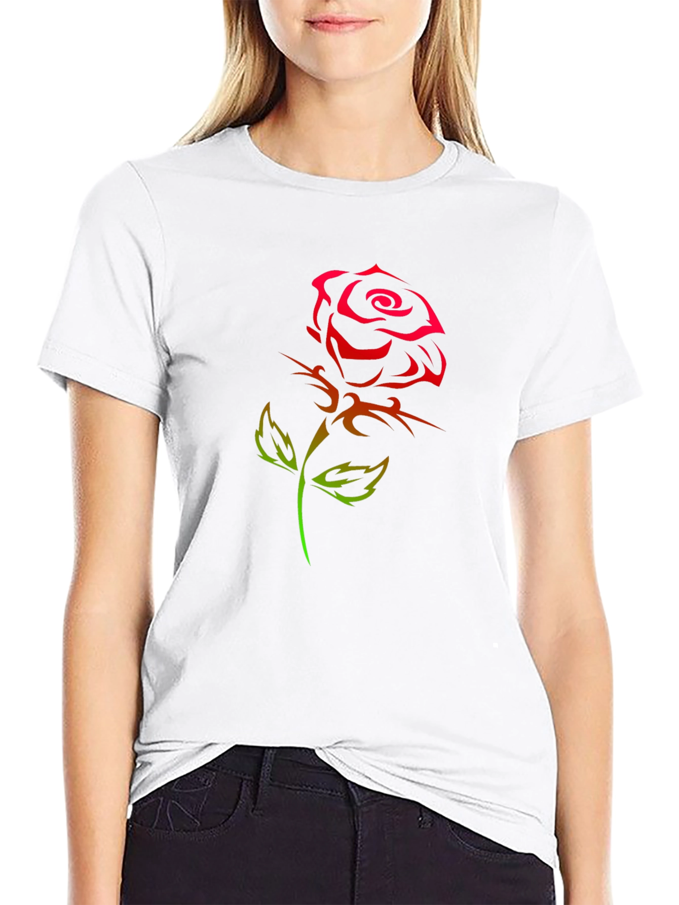 Rose Tattoo Graphic T-Shirt