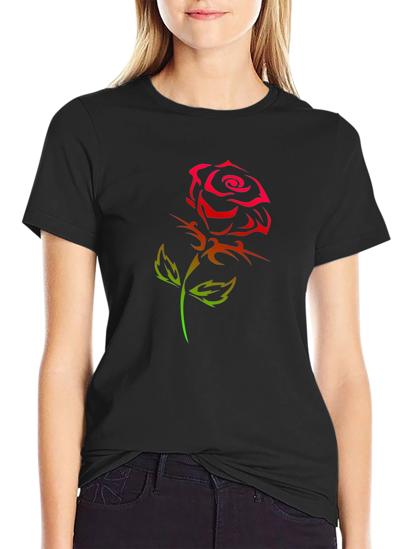 Rose Tattoo Graphic T-Shirt