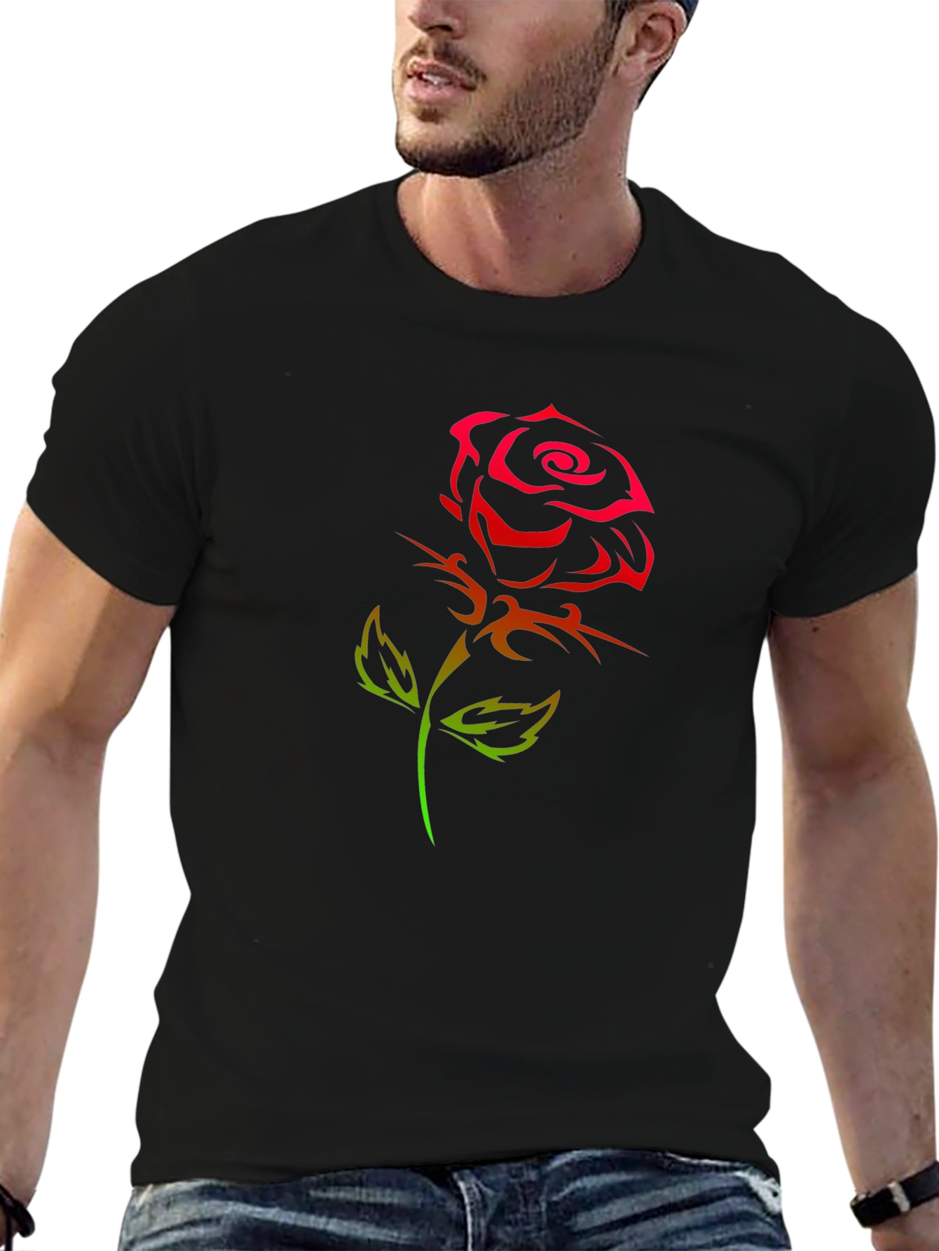 Rose Tattoo Graphic T-Shirt