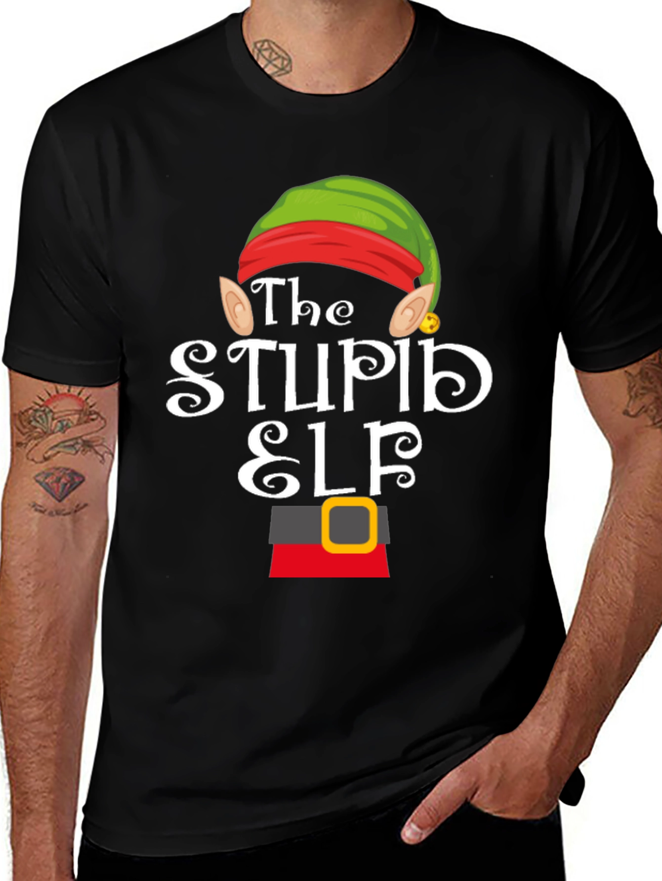 The Stupid Elf Funny Christmas T-Shirt