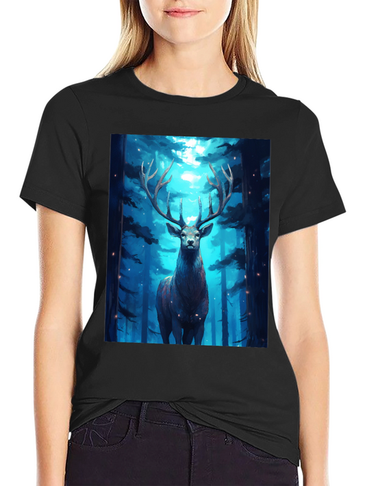 Stag in the Woods Graphic T-Shirt