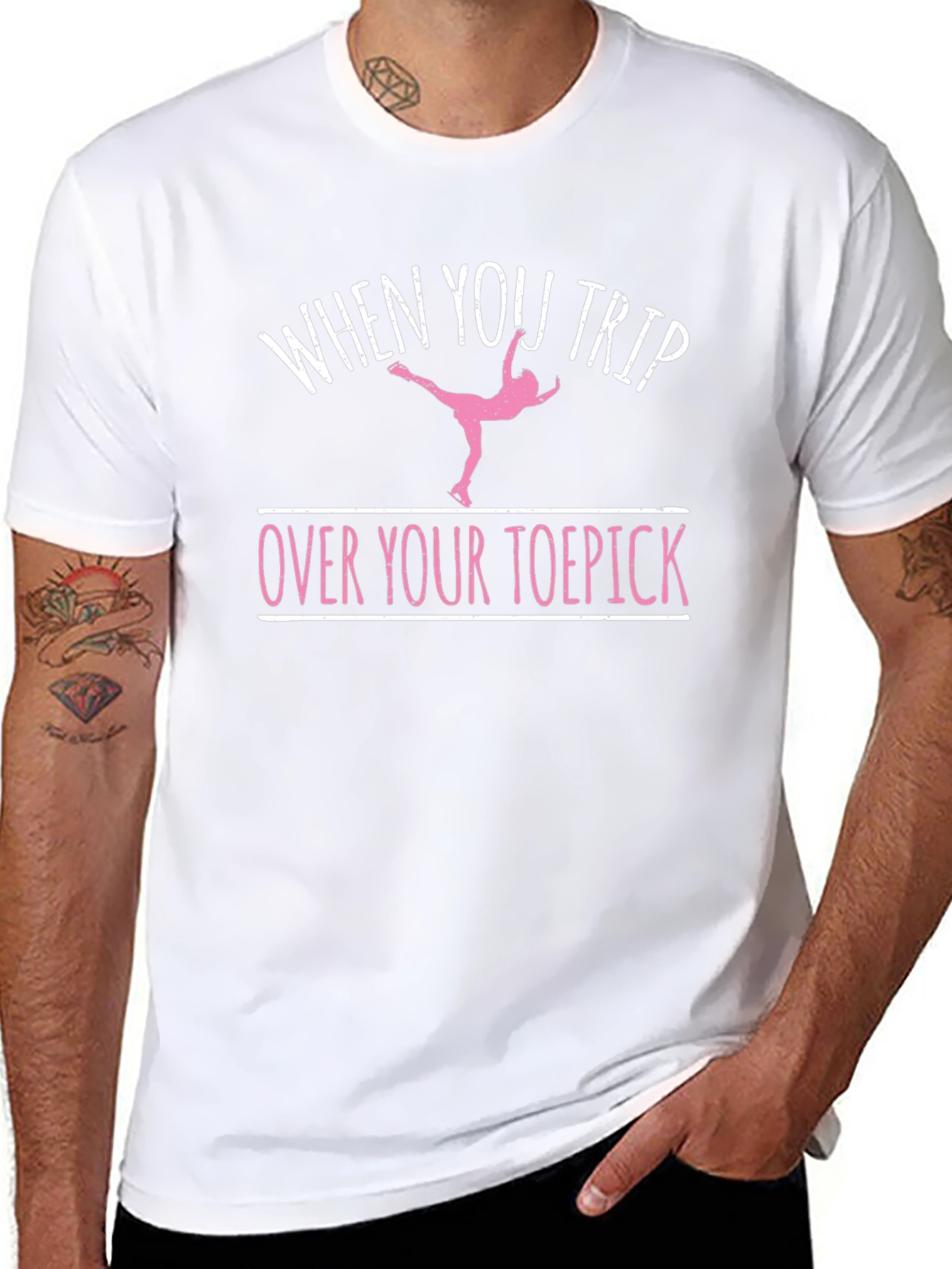 Funny Ice Skating T-Shirt - Trip Over Your Toepick