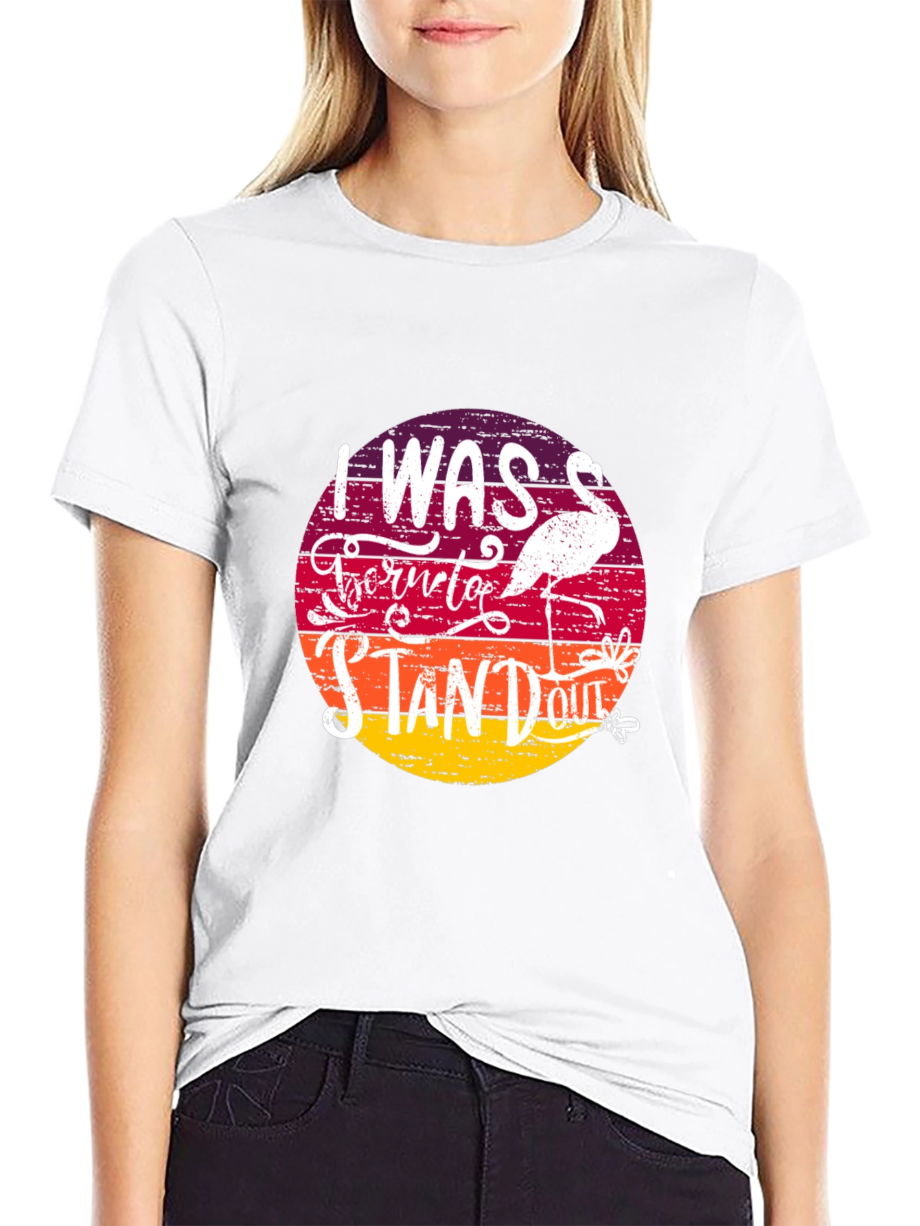 Born to Stand Out Flamingo T-Shirt