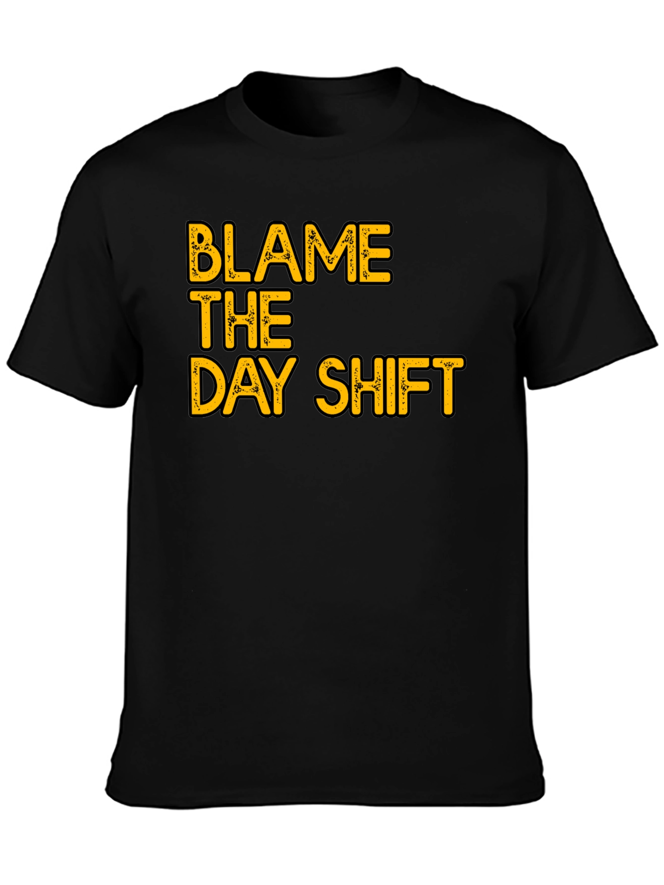 Blame The Day Shift Graphic T-Shirt - Black