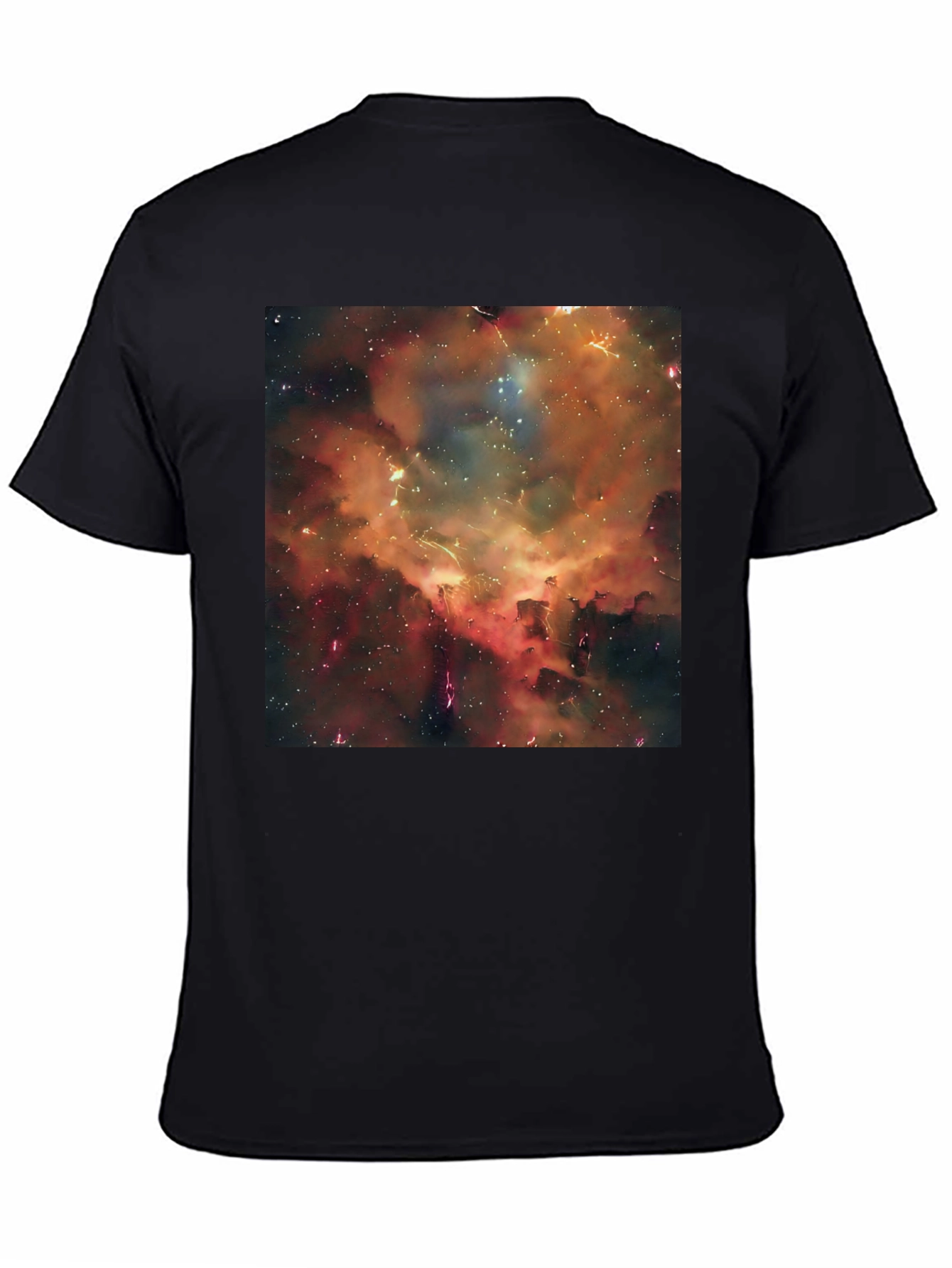 Galaxy Nebula Graphic Black T-Shirt