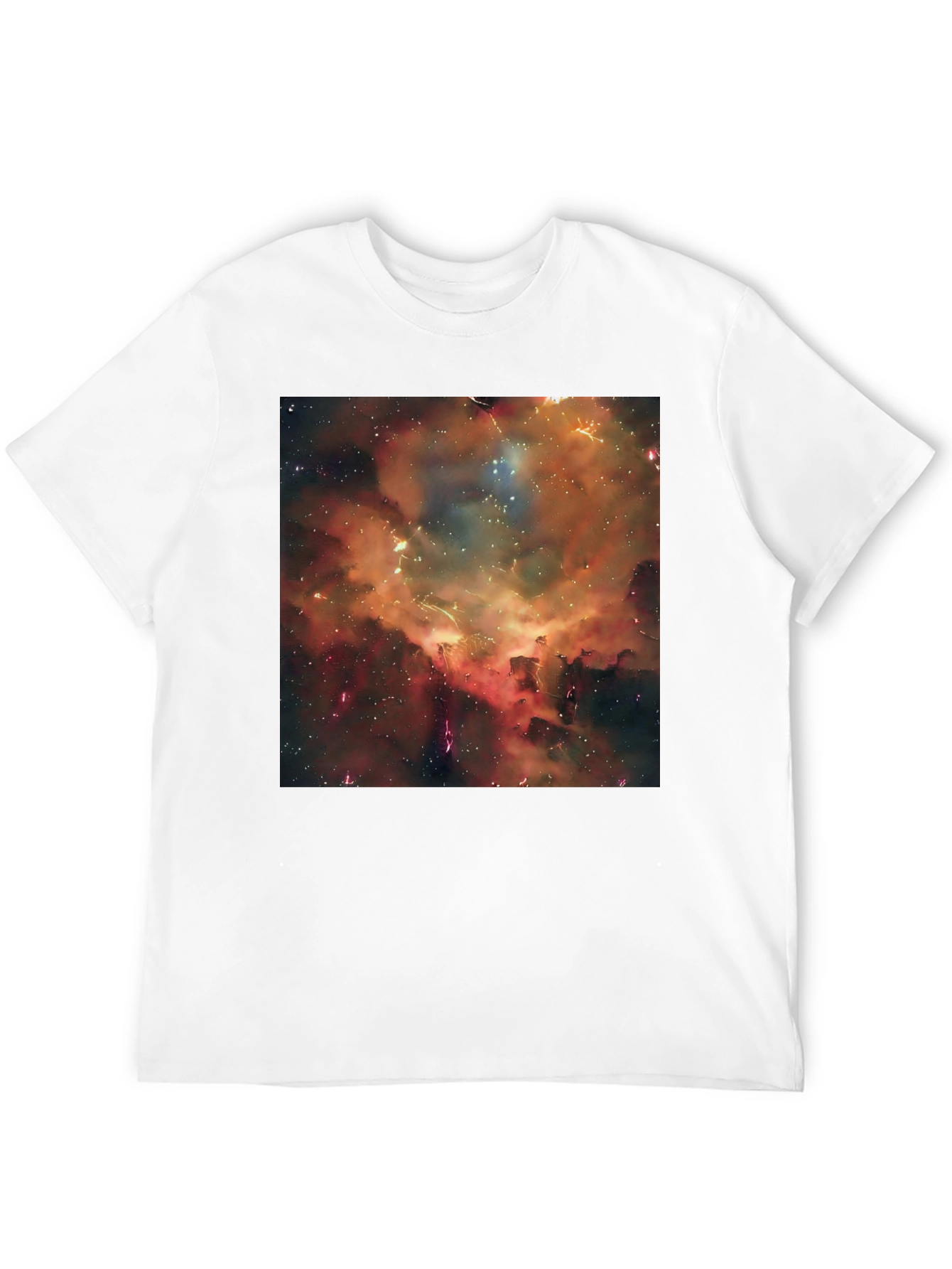 Galaxy Nebula Graphic Black T-Shirt
