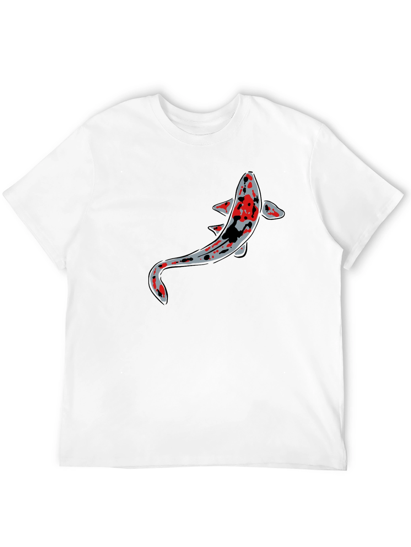 Koi Fish Graphic Black T-Shirt