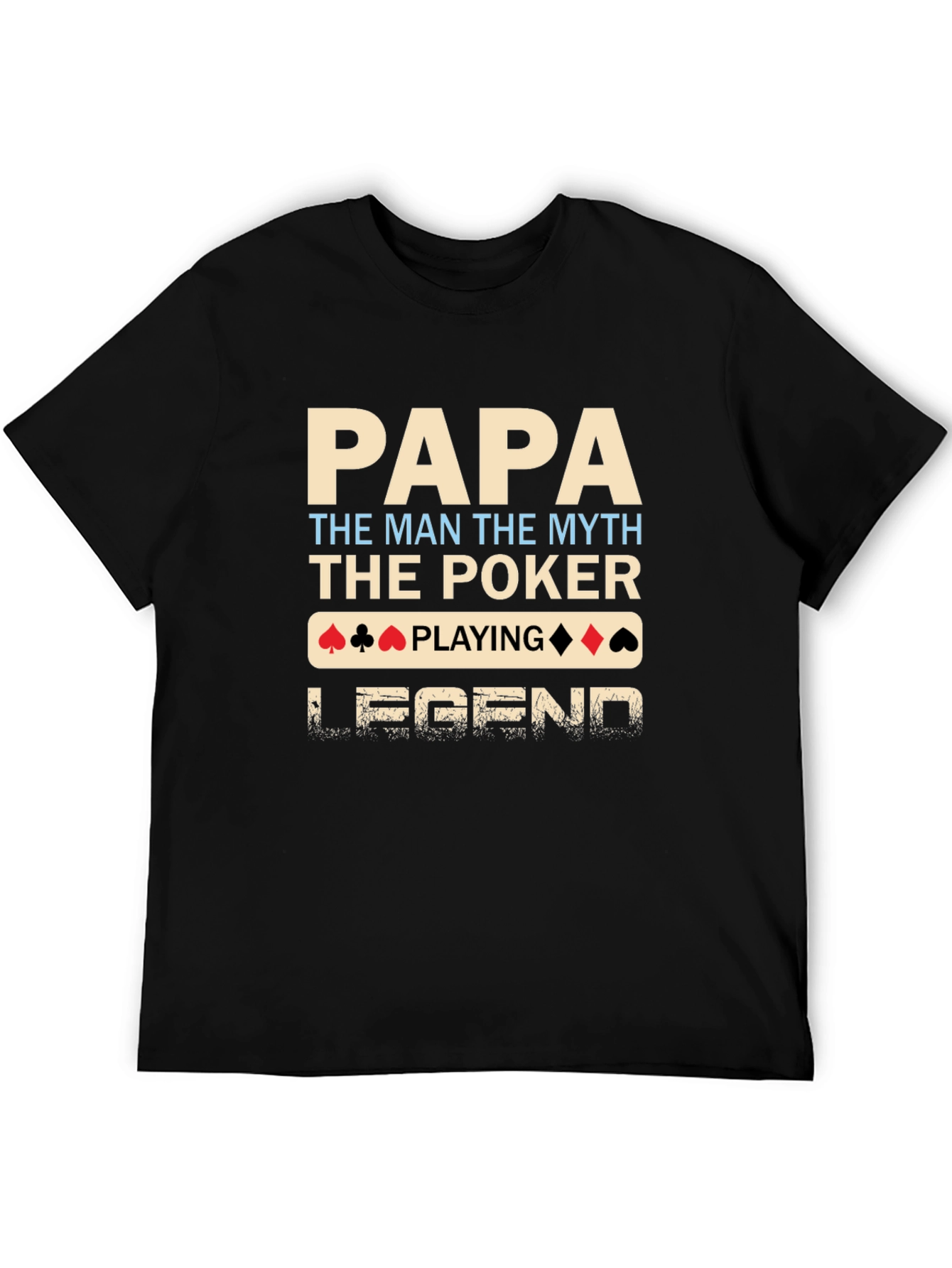Papa Poker Legend Black T-Shirt