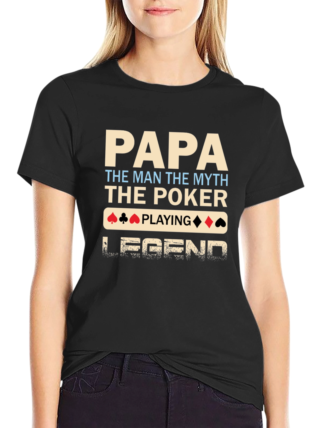 Papa Poker Legend Black T-Shirt