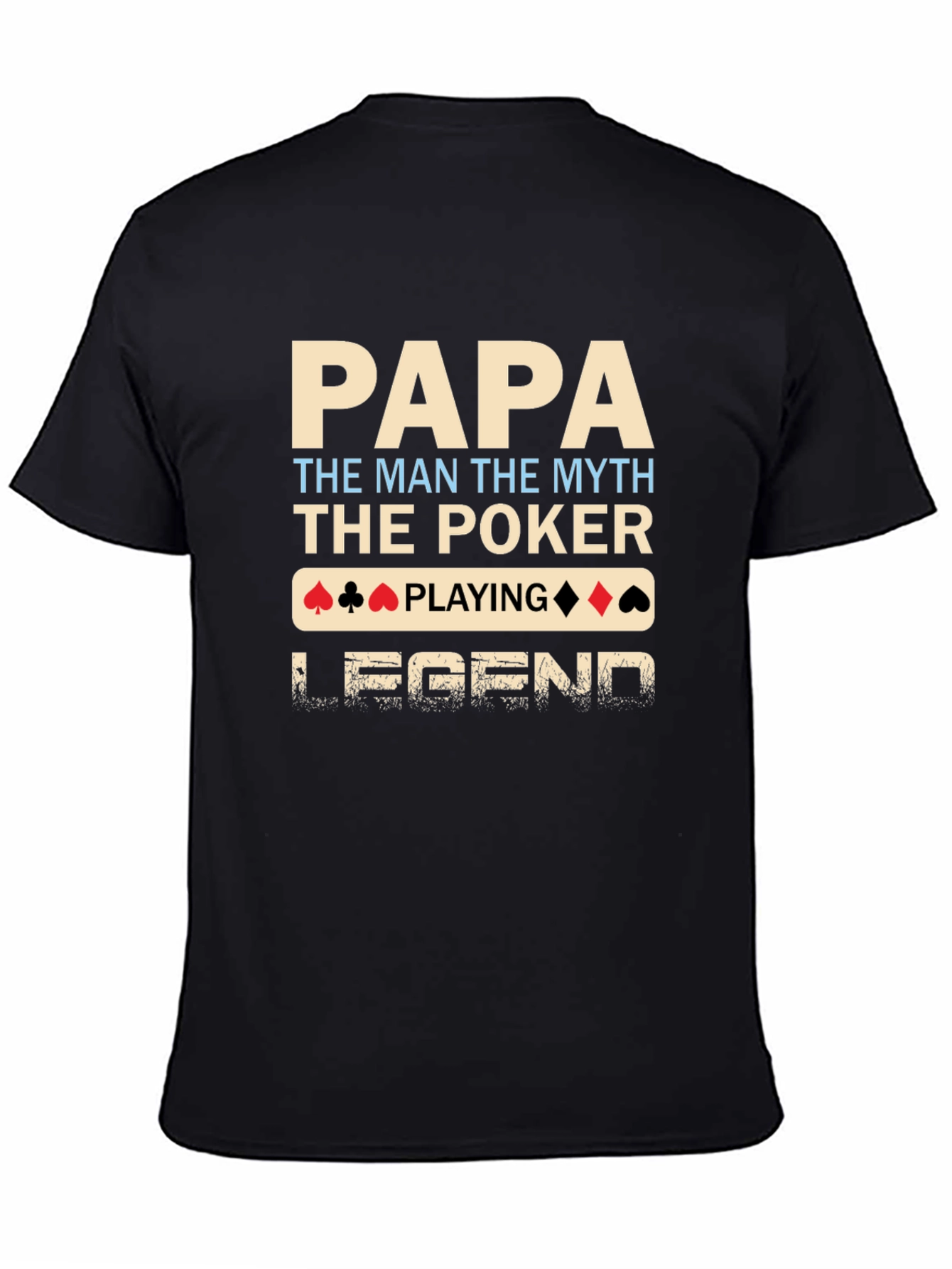 Papa Poker Legend Black T-Shirt
