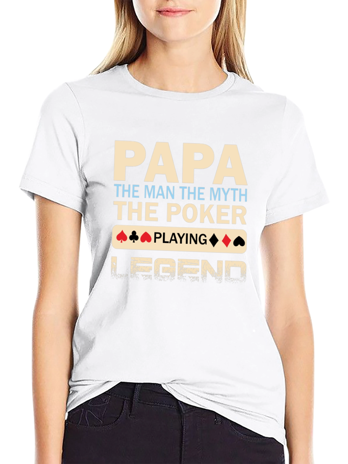 Papa Poker Legend Black T-Shirt