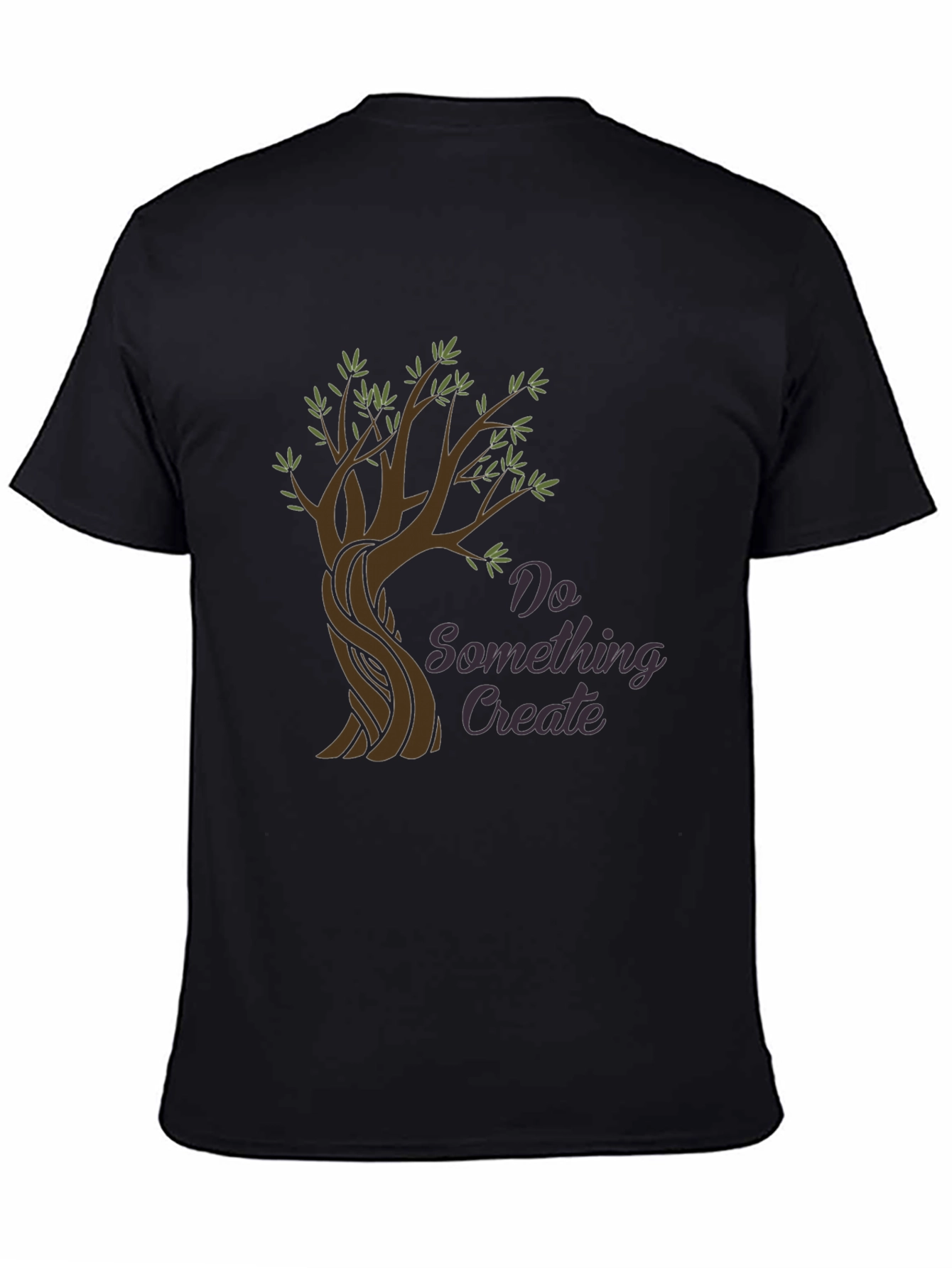 Do Something Create - Tree Graphic Black Tee