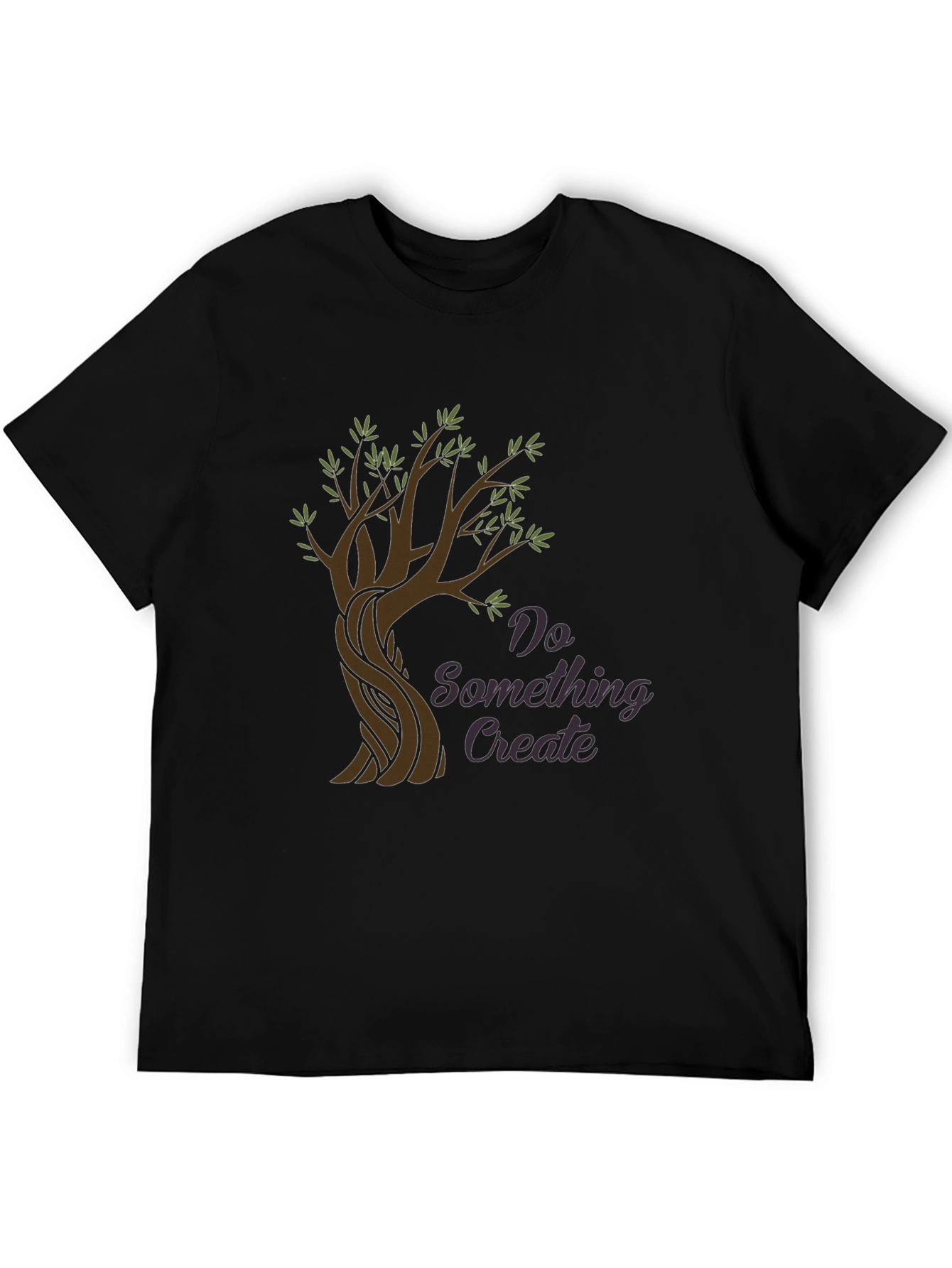 Do Something Create - Tree Graphic Black Tee