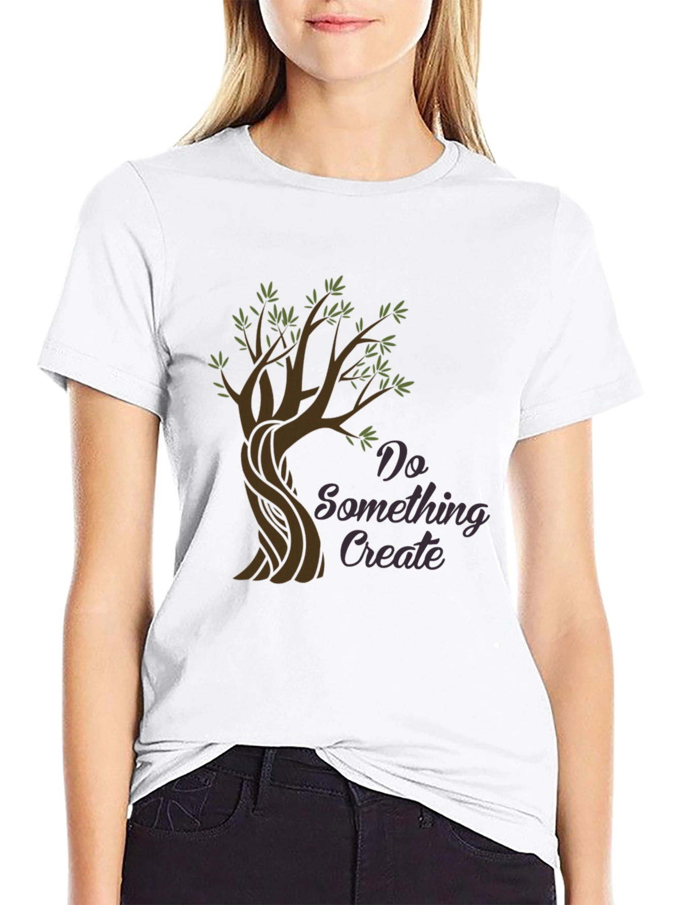 Do Something Create - Tree Graphic Black Tee