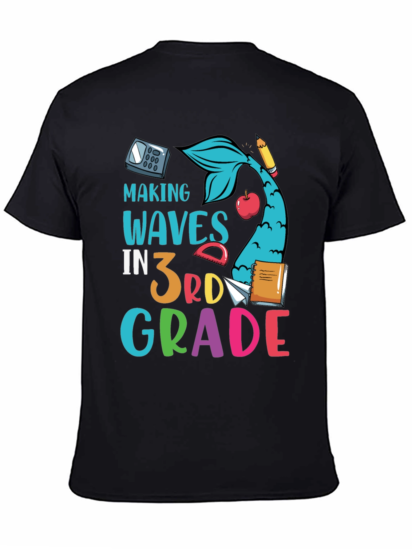 Making Waves in 3rd Grade Black T-Shirt