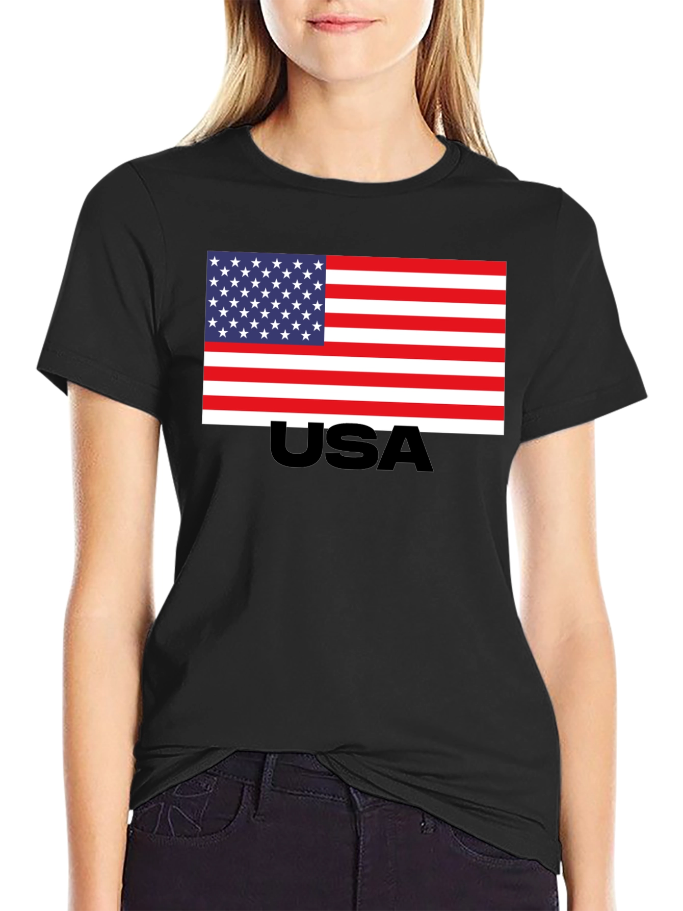USA Flag Graphic T-Shirt - Patriotic Pride