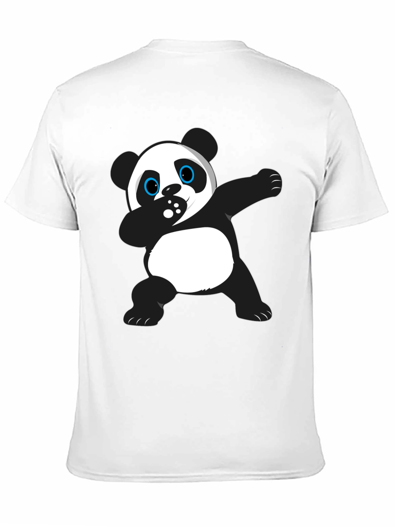 Dabbing Panda Graphic Tee - Black Cotton T-Shirt