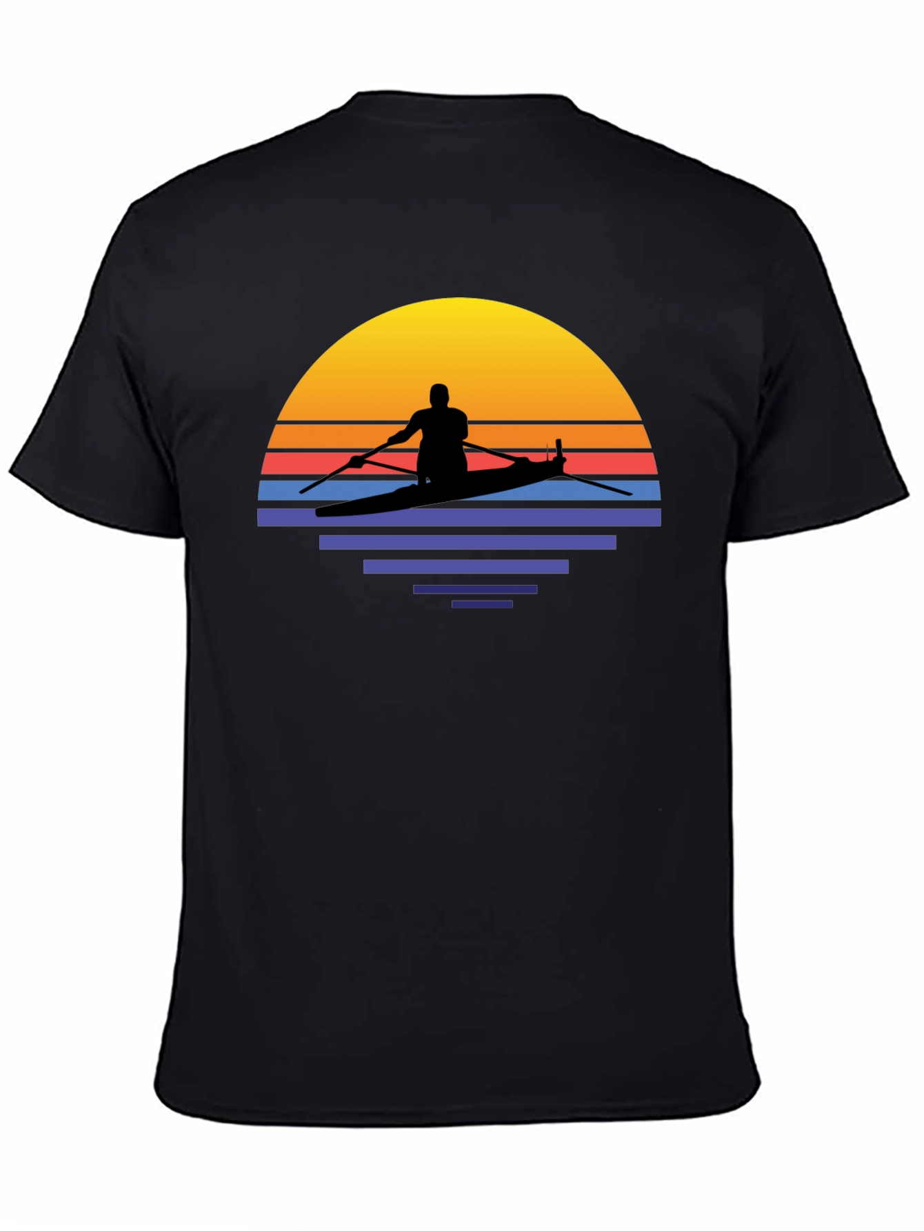 Sunset Kayak T-Shirt - Retro Style
