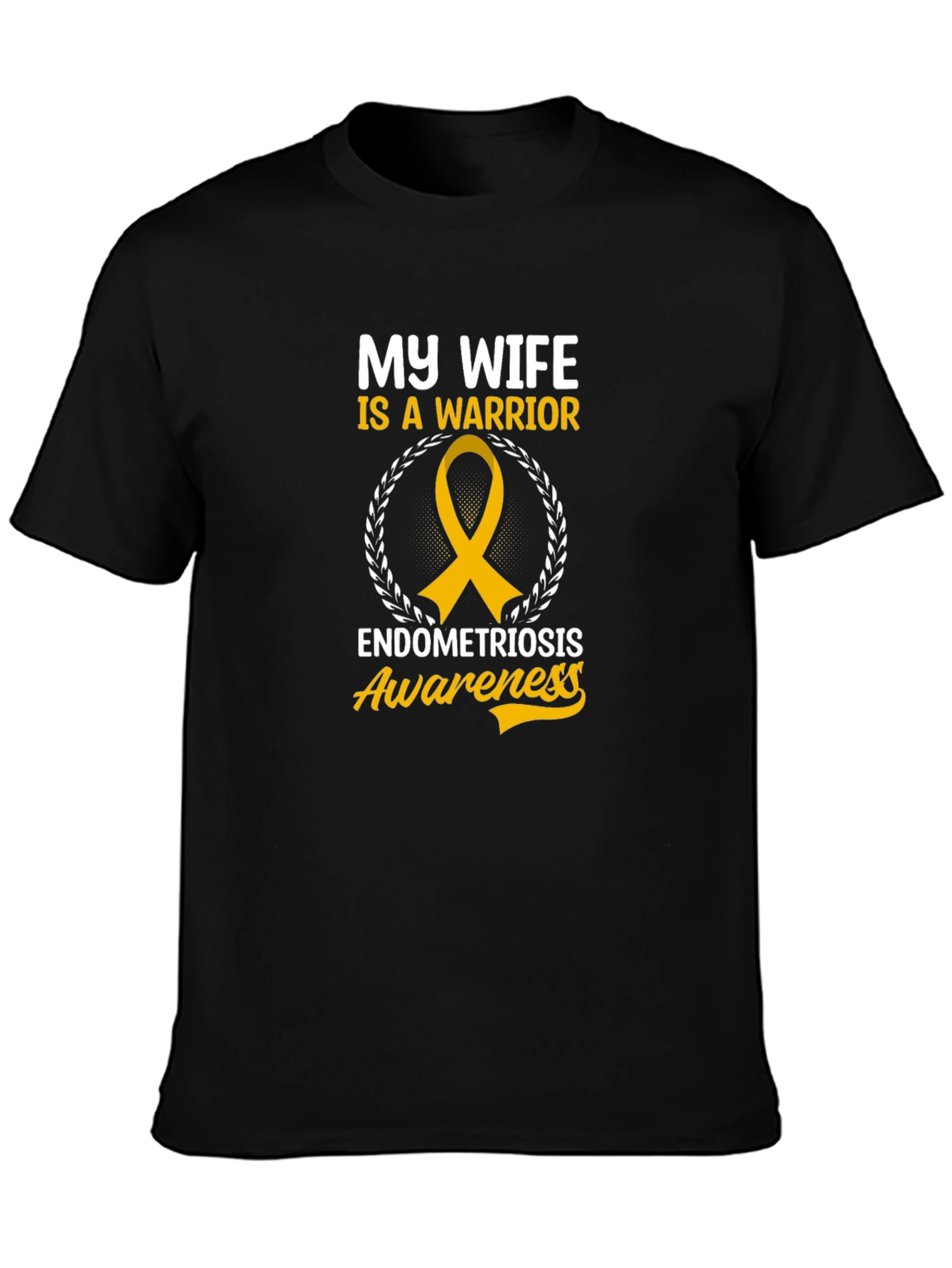 My Wife is a Warrior Endometriosis Awareness T-Shirt