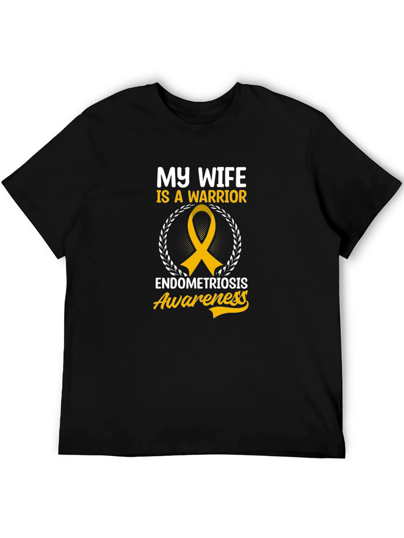 My Wife is a Warrior Endometriosis Awareness T-Shirt